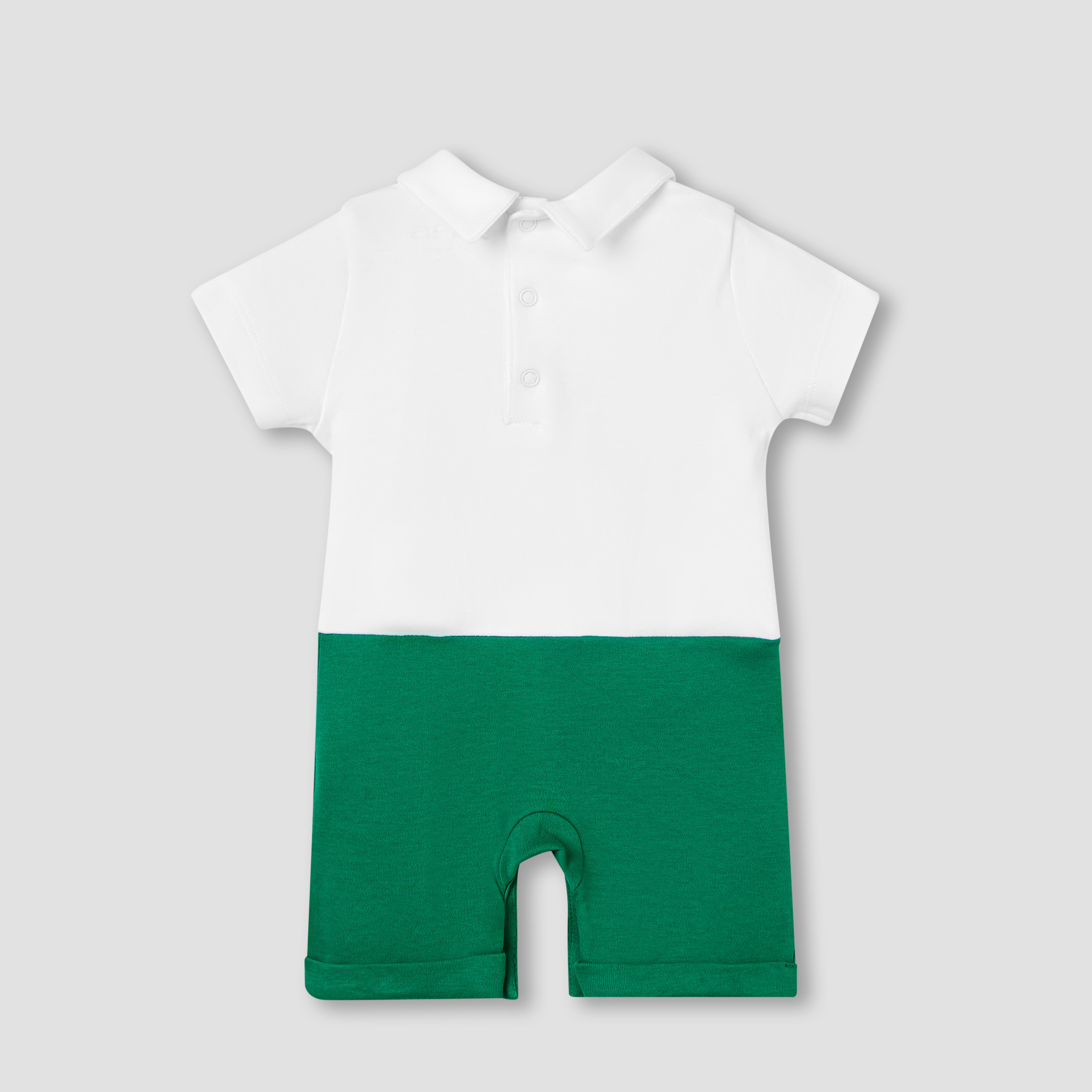 Juniors Embroidered Romper with Short Sleeves-baby-boys-clothing-rompers-image-2