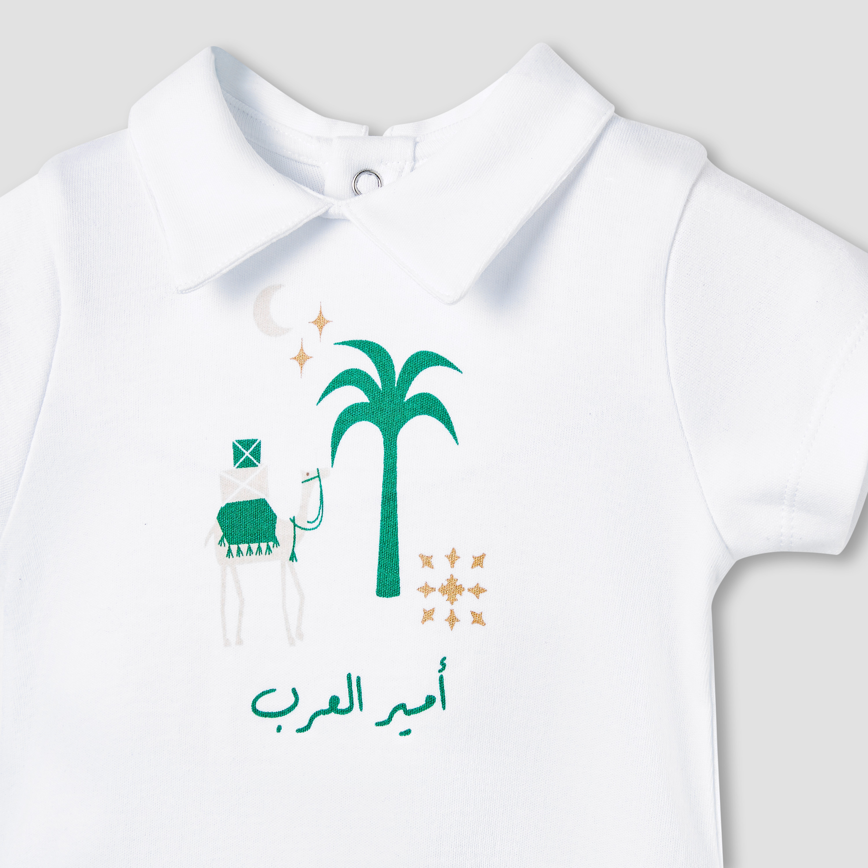 Juniors Embroidered Romper with Short Sleeves-baby-boys-clothing-rompers-image-3