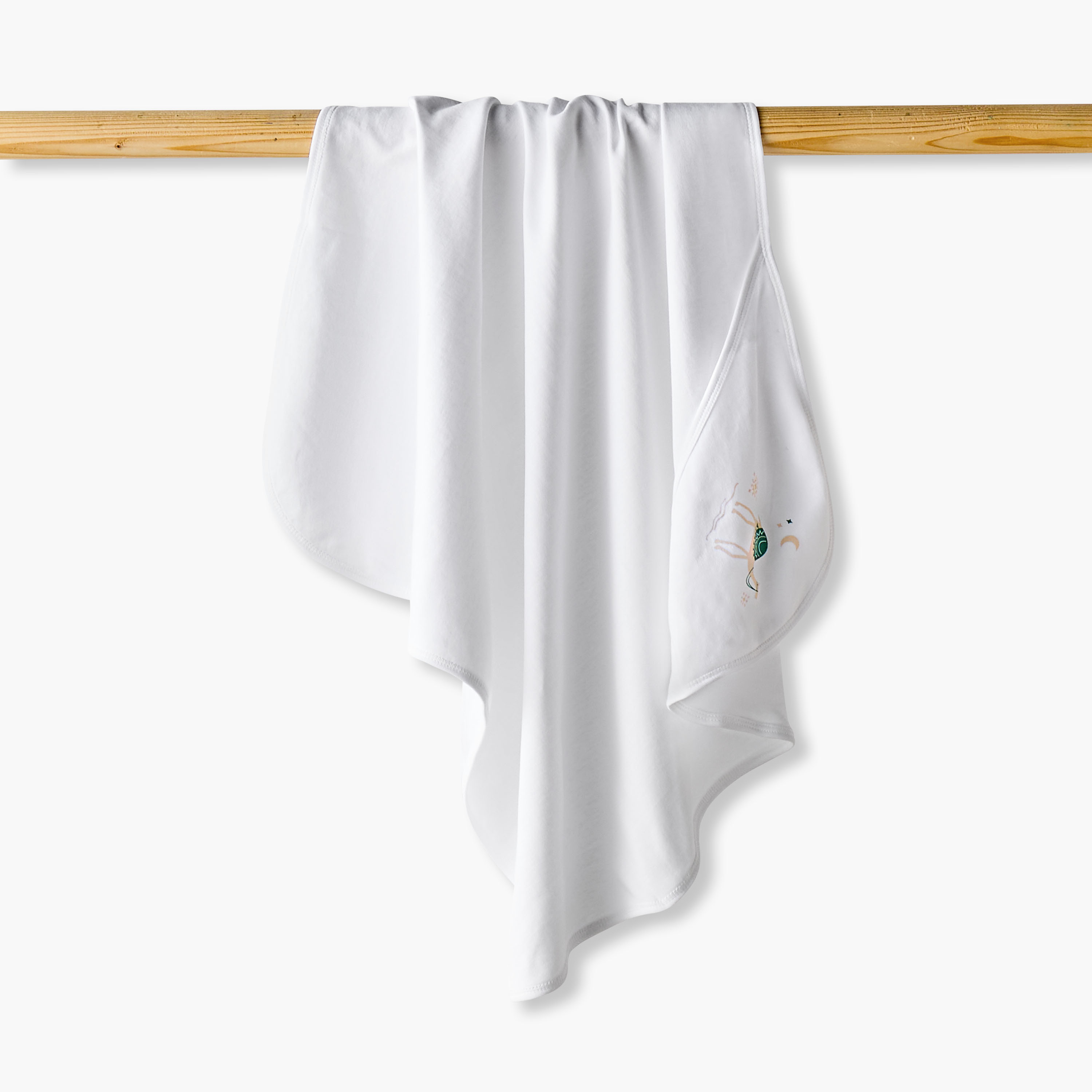 Juniors Baby Receiving Blanket with KSA National Day Print - Cotton-baby-nursery-blanketsandswaddles-receivingblankets-image-1