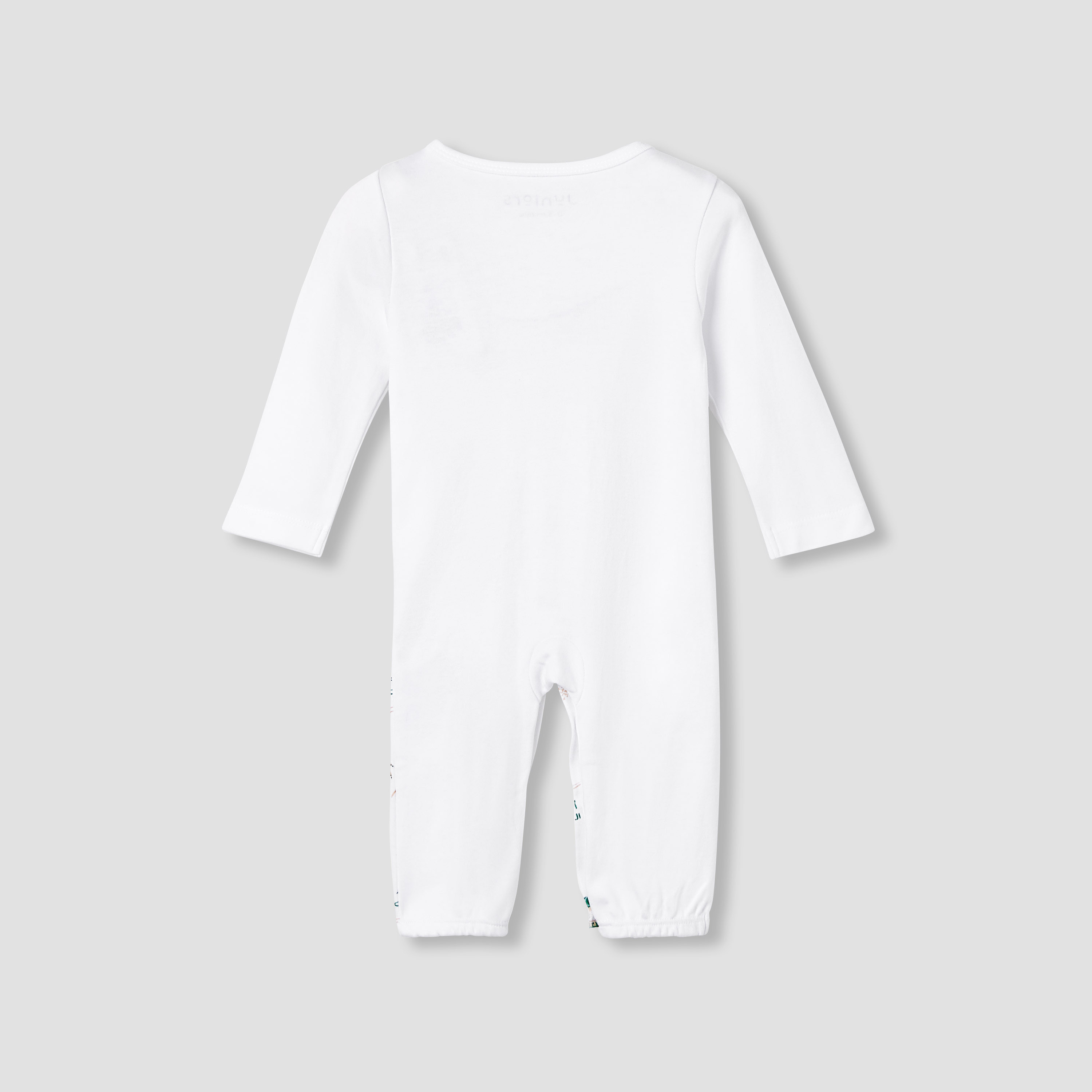 Juniors KSA National Day Print Sleepsuit with Long Sleeves and Bow Detail-baby-girls-clothing-nightwear-sleepsuits-image-2