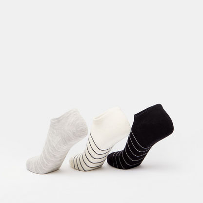 Striped Ankle Length Socks - Set of 3
