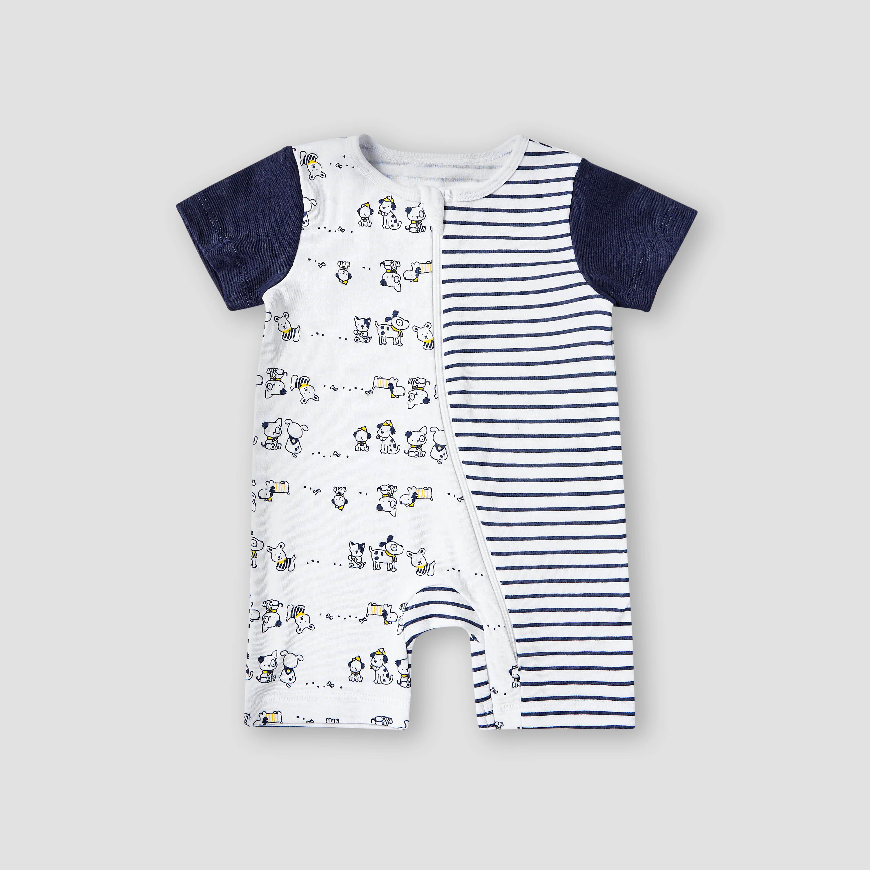 Juniors All-Over Print T-shirt and Pyjama Set-baby-boys-clothing-multipacks-image-2