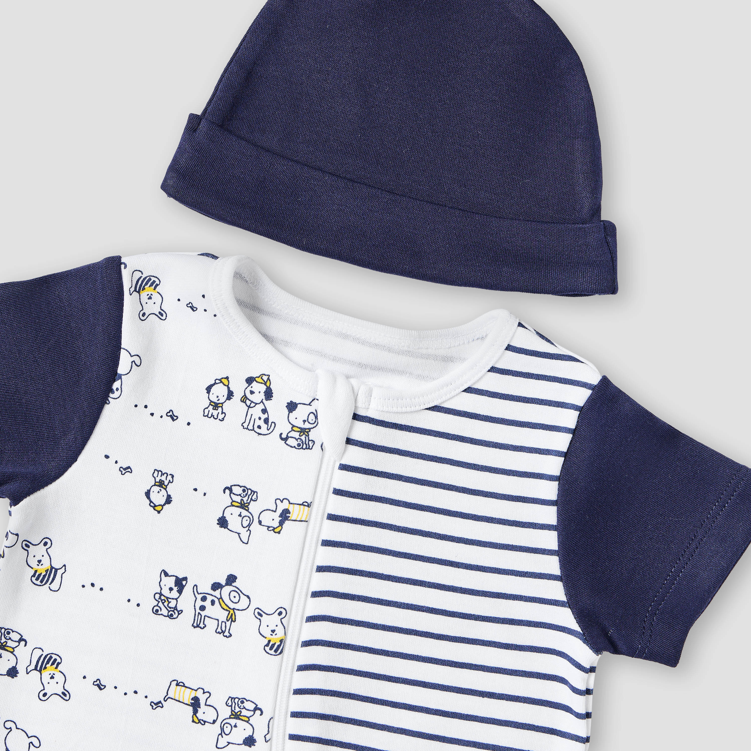 Juniors All-Over Print T-shirt and Pyjama Set-baby-boys-clothing-multipacks-image-5