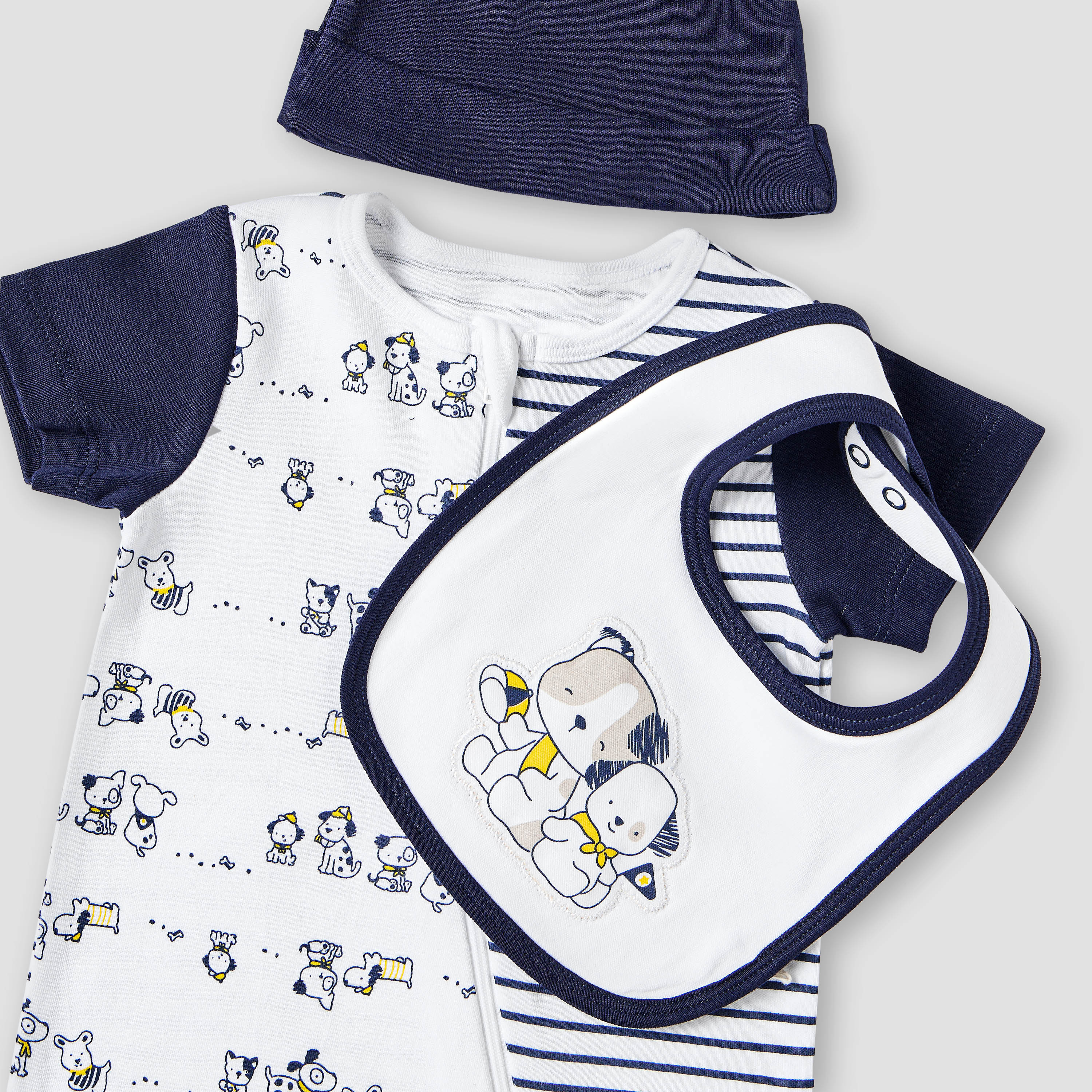 Juniors All-Over Print T-shirt and Pyjama Set-baby-boys-clothing-multipacks-image-6