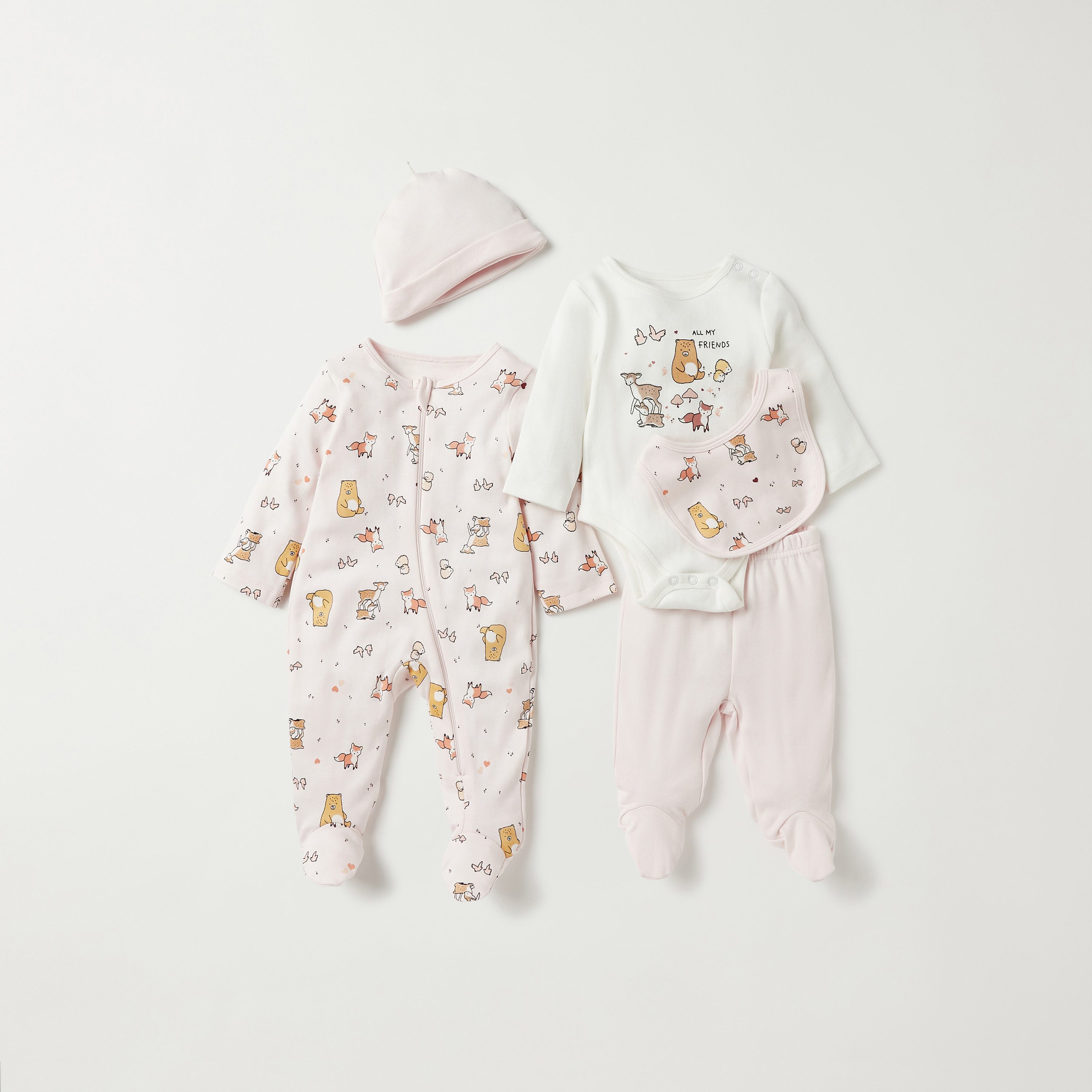 Juniors 5-Piece Printed Clothing Gift Set-baby-girls-clothing-setsandcoords-image-1