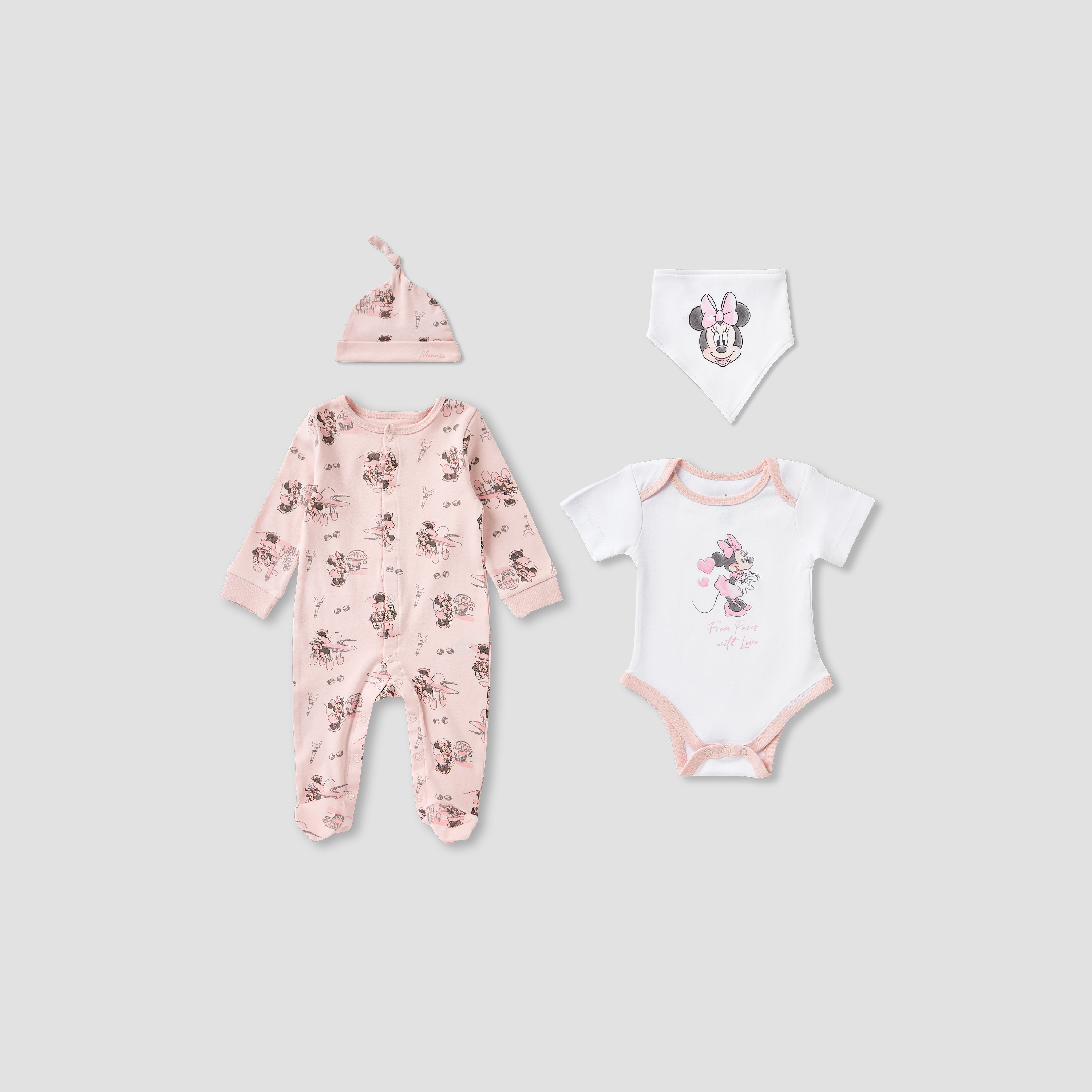 Disney 4-Piece Minnie Mouse Print Clothing Gift Set-baby-girls-clothing-setsandcoords-image-1