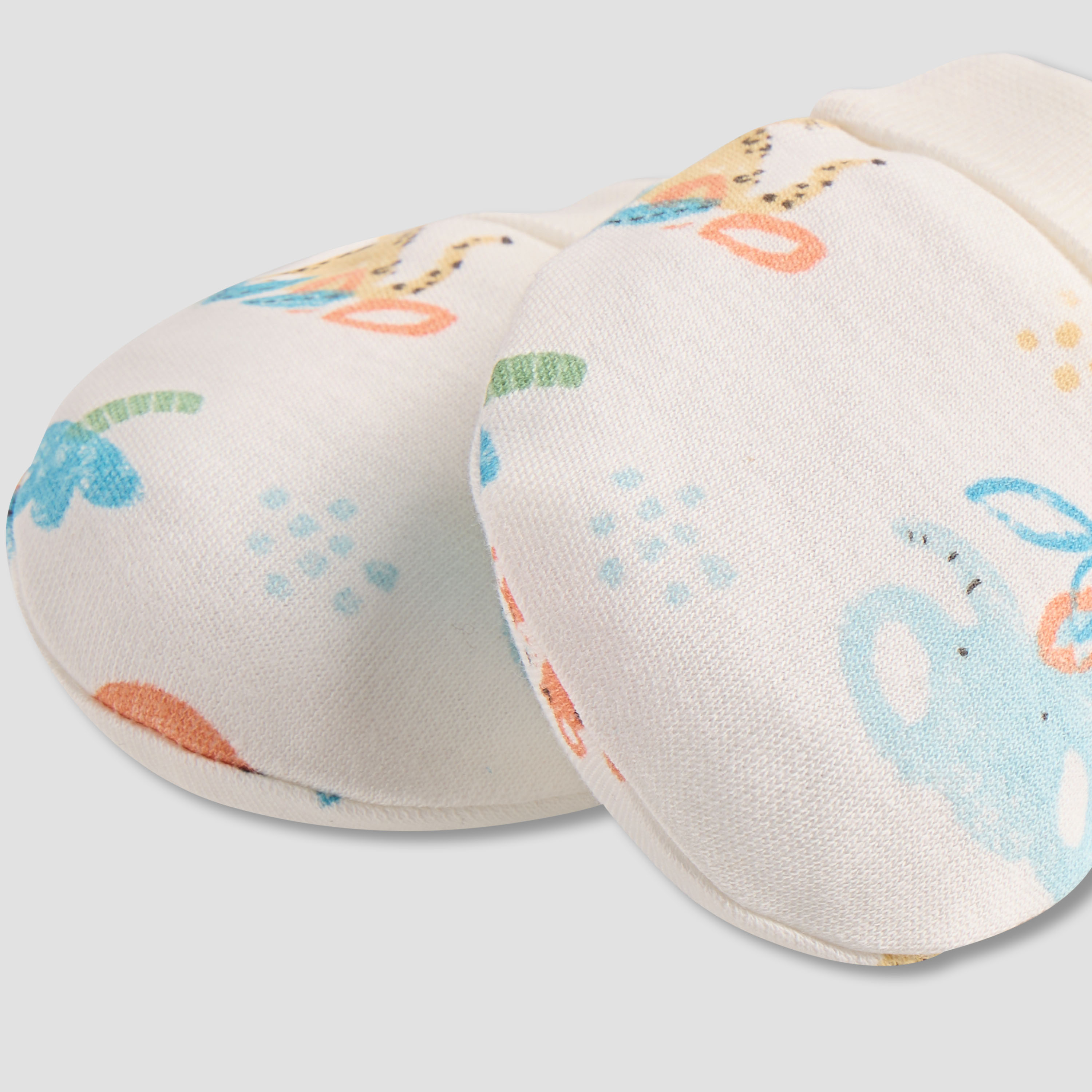 Juniors Printed Mittens and Booties - Set of 4-baby-boys-shoes-booties-image-8