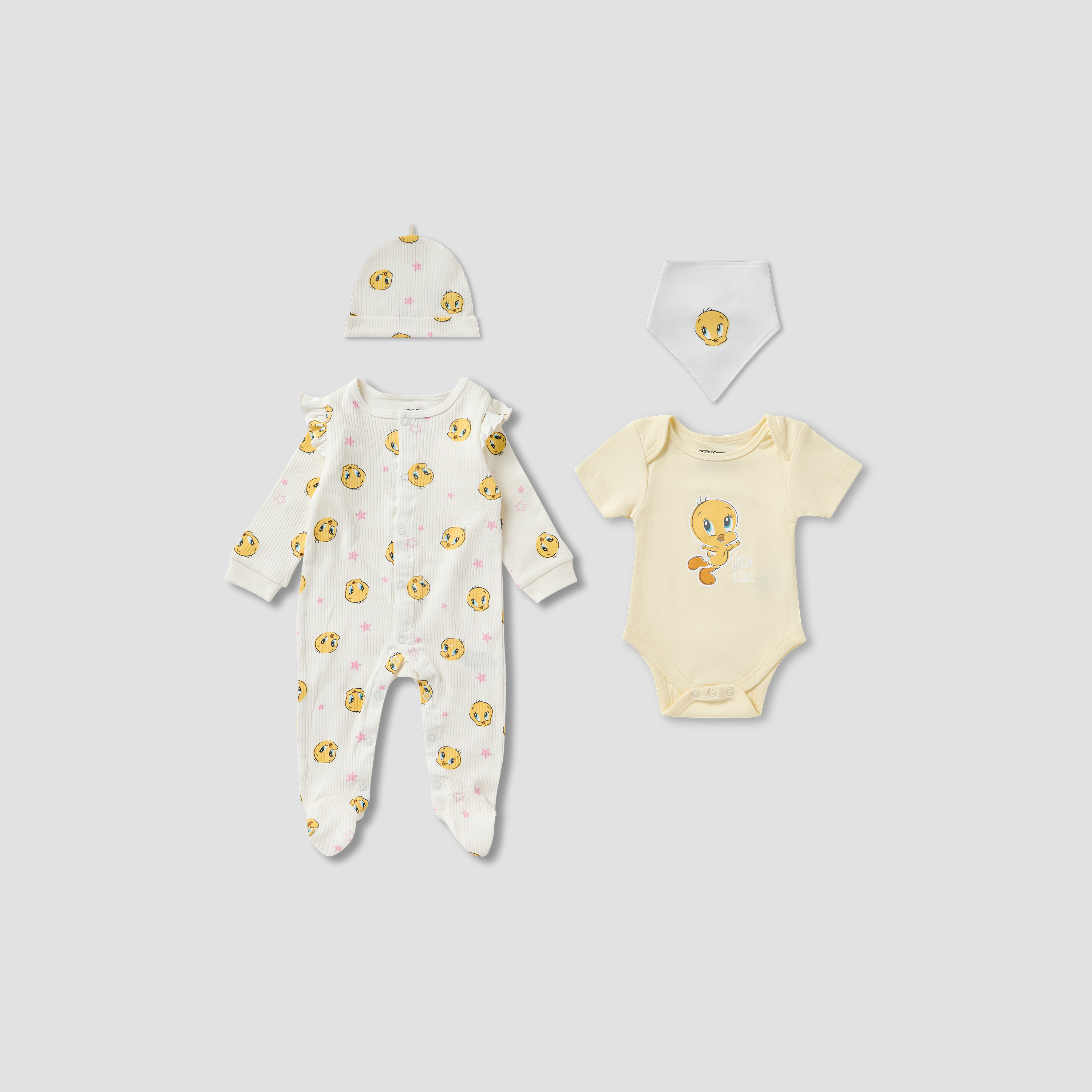 Disney 4-Piece Tweety Print Clothing Gift Set-baby-girls-clothing-setsandcoords-image-1