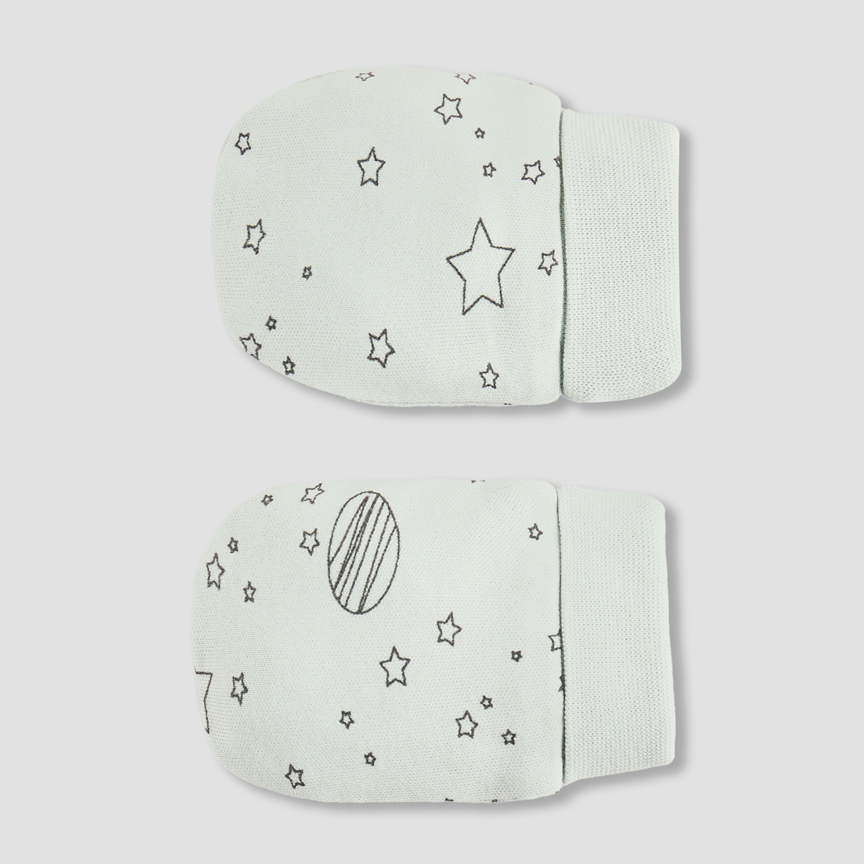 Juniors Printed Mittens and Booties - Set of 4-baby-boys-shoes-booties-image-4