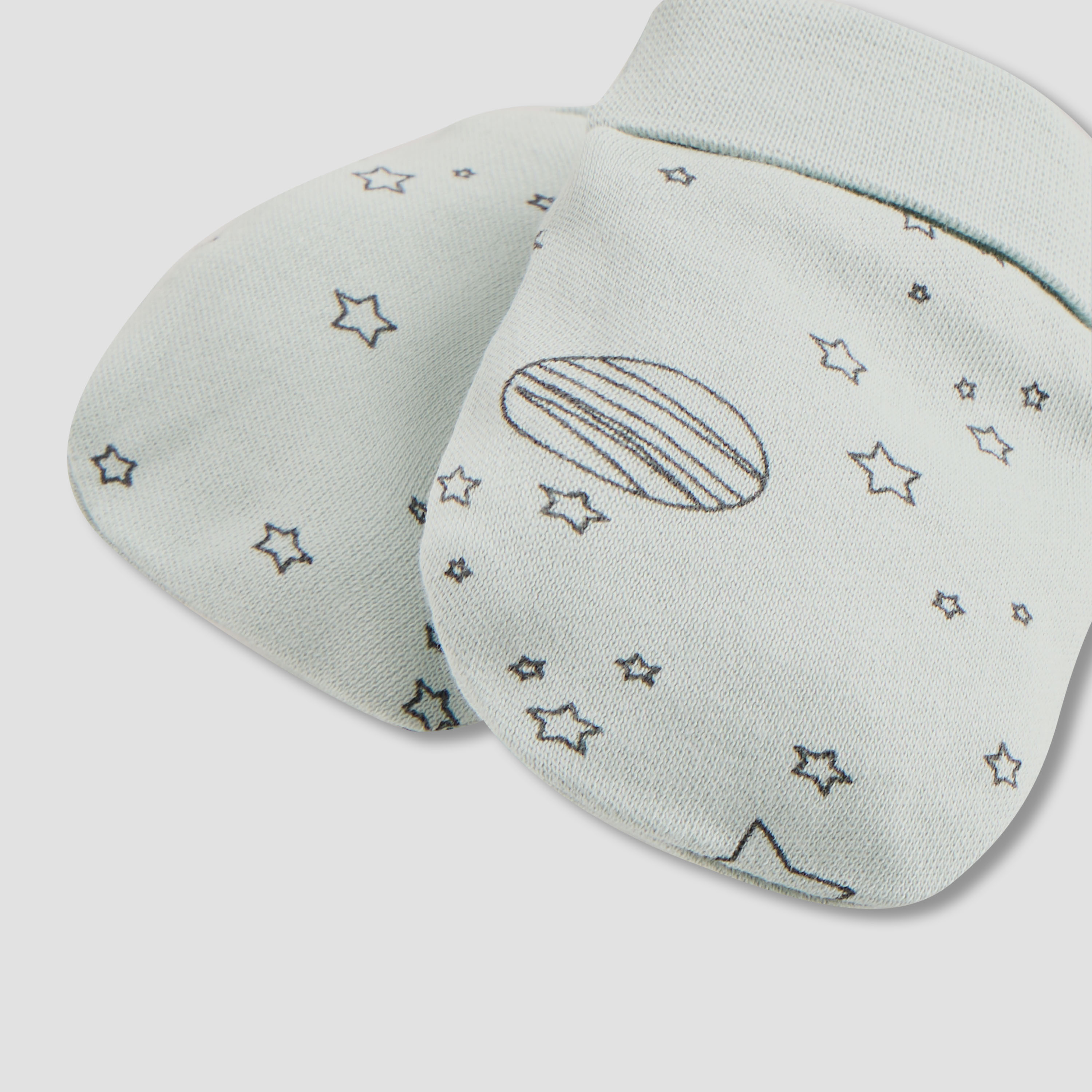 Juniors Printed Mittens and Booties - Set of 4-baby-boys-shoes-booties-image-6