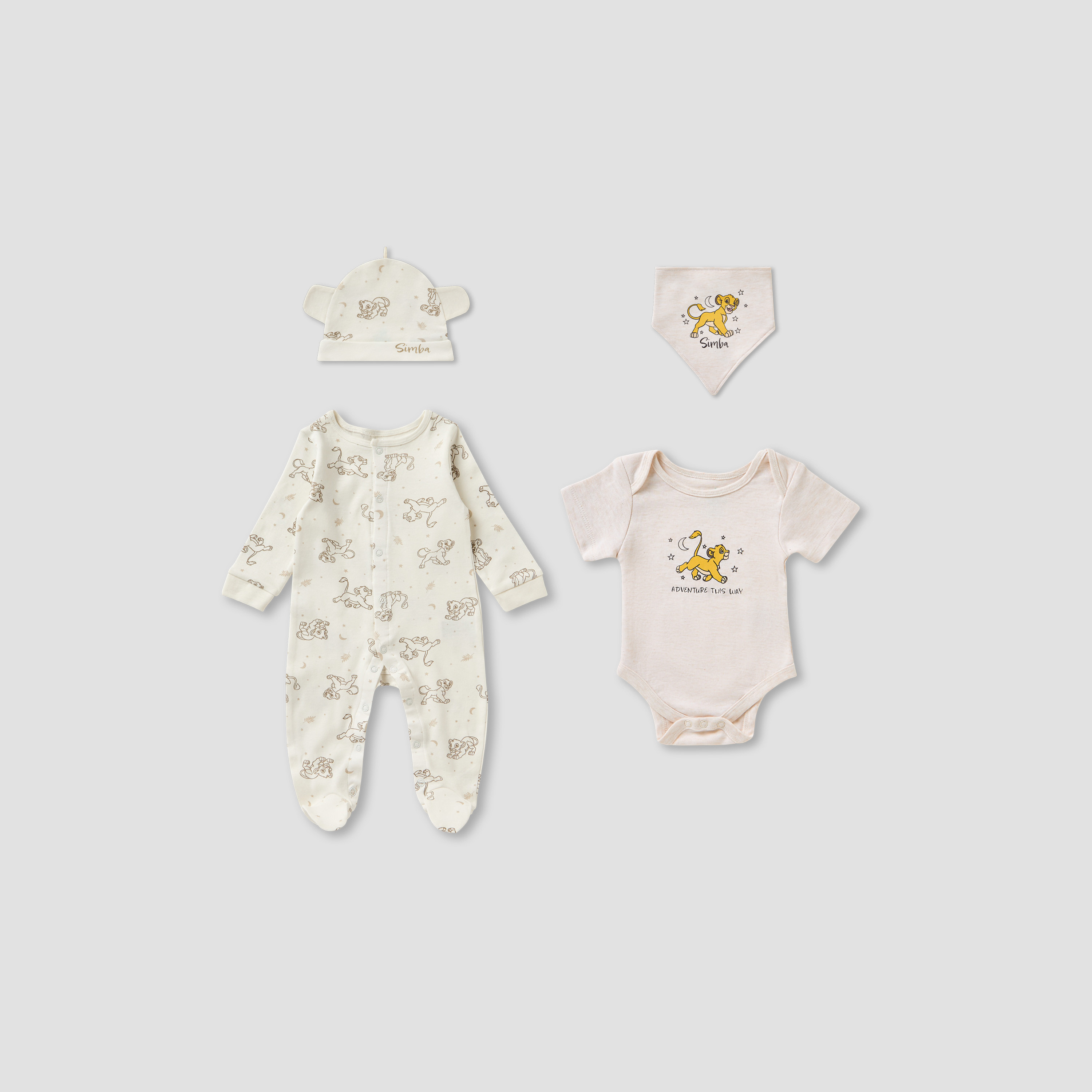 Disney 4-Piece Simba Print Clothing Gift Set-baby-boys-clothing-setsandcoords-image-1