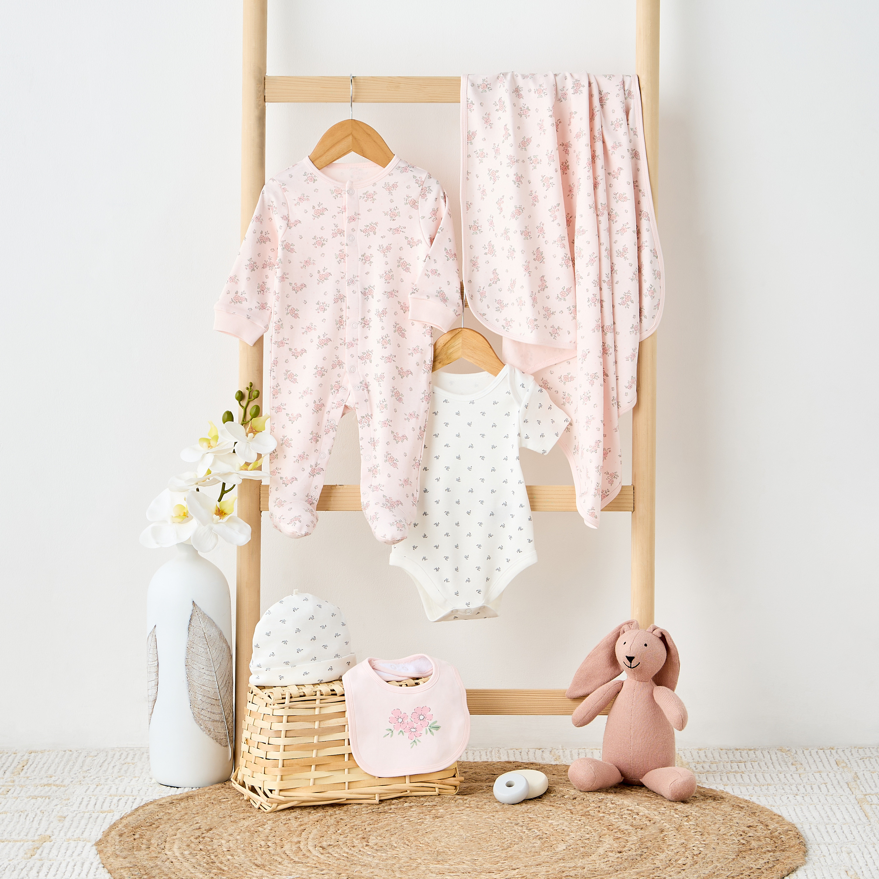 Juniors Floral Print 5-Piece Clothing Gift Set-baby-girls-clothing-setsandcoords-image-9