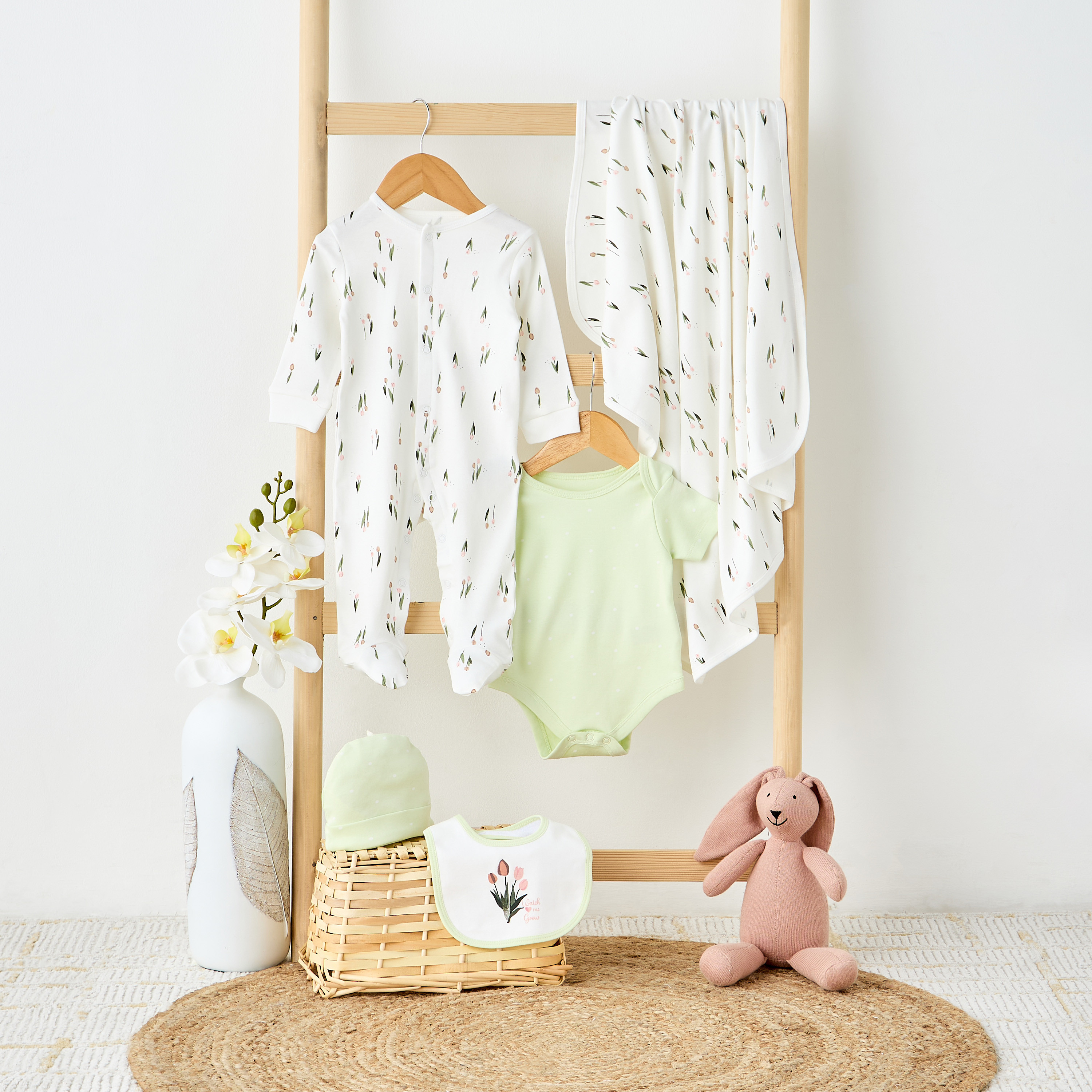 Juniors Floral Print 5-Piece Clothing Gift Set-baby-girls-clothing-setsandcoords-image-9