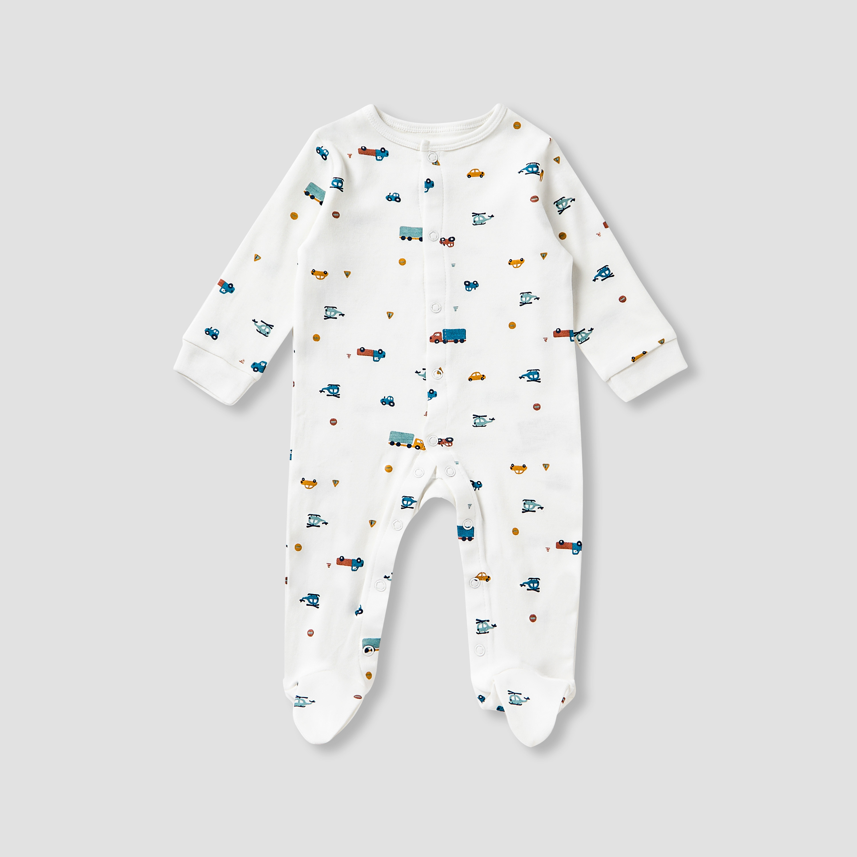 Juniors Vehicle Print 5-Piece Clothing Gift Set-baby-boys-clothing-setsandcoords-image-2