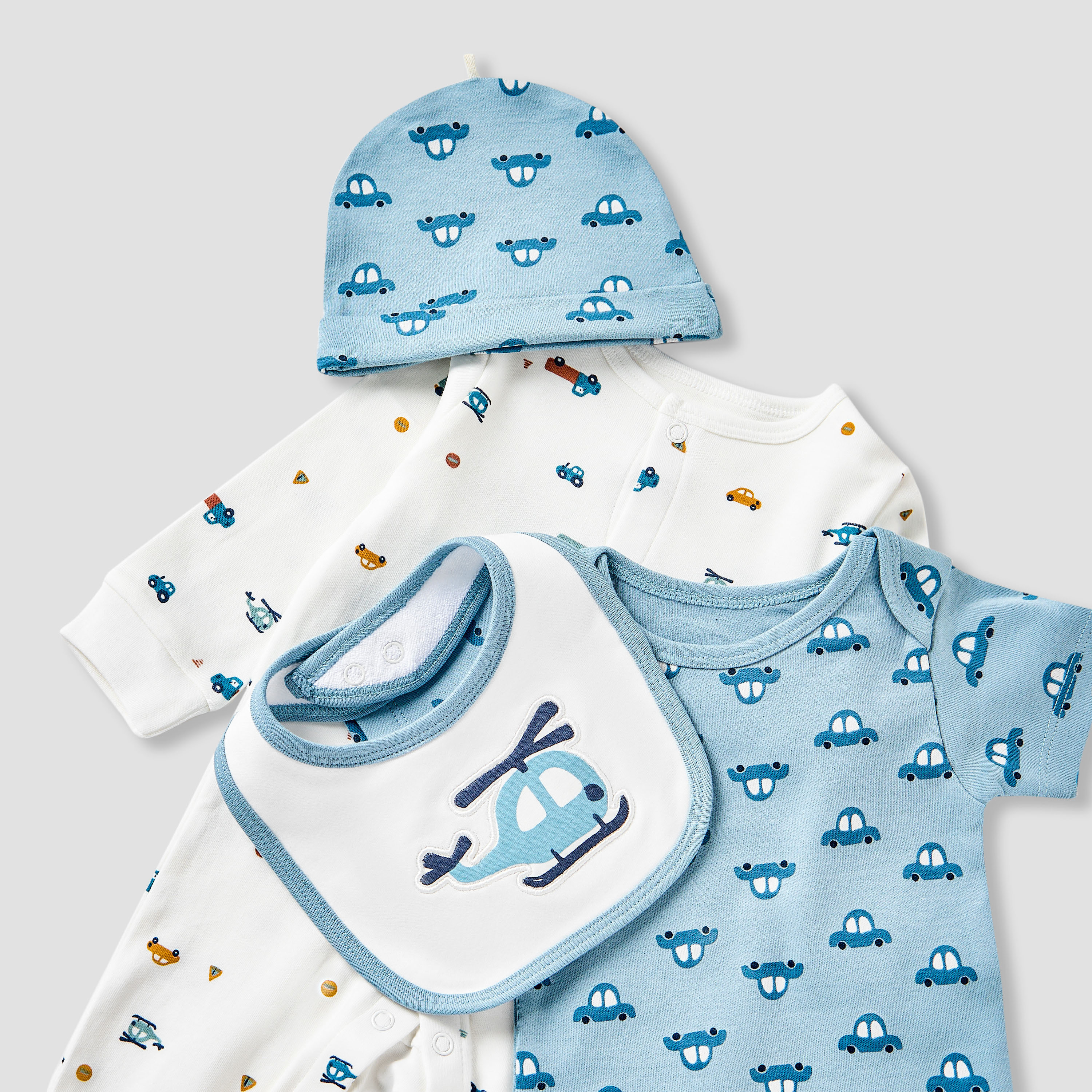 Juniors Vehicle Print 5-Piece Clothing Gift Set-baby-boys-clothing-setsandcoords-image-7