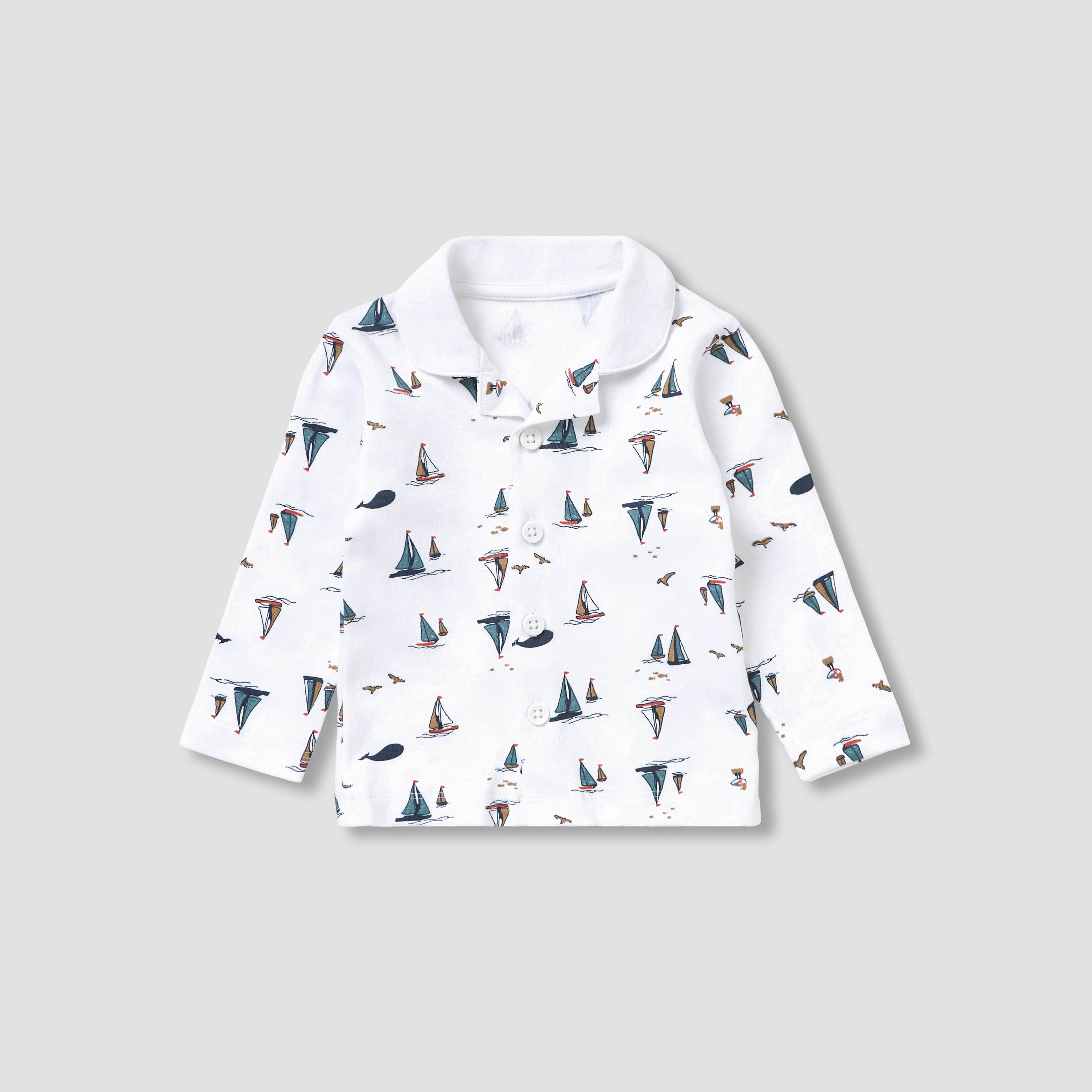 Set of 8 Juniors Clothing Gift Set with Sailboat Print-baby-boys-clothing-setsandcoords-image-3