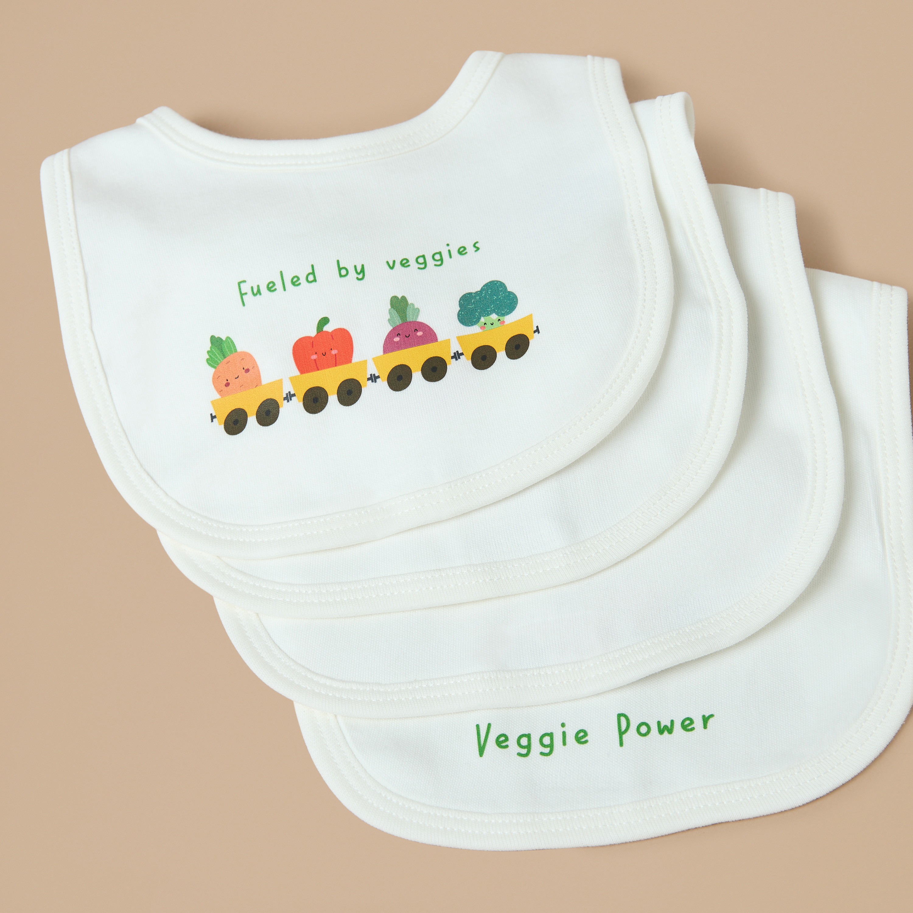 مرايل بطبعات من جونيورز - طقم من 7 قطع-baby-feeding-bibs-image-2