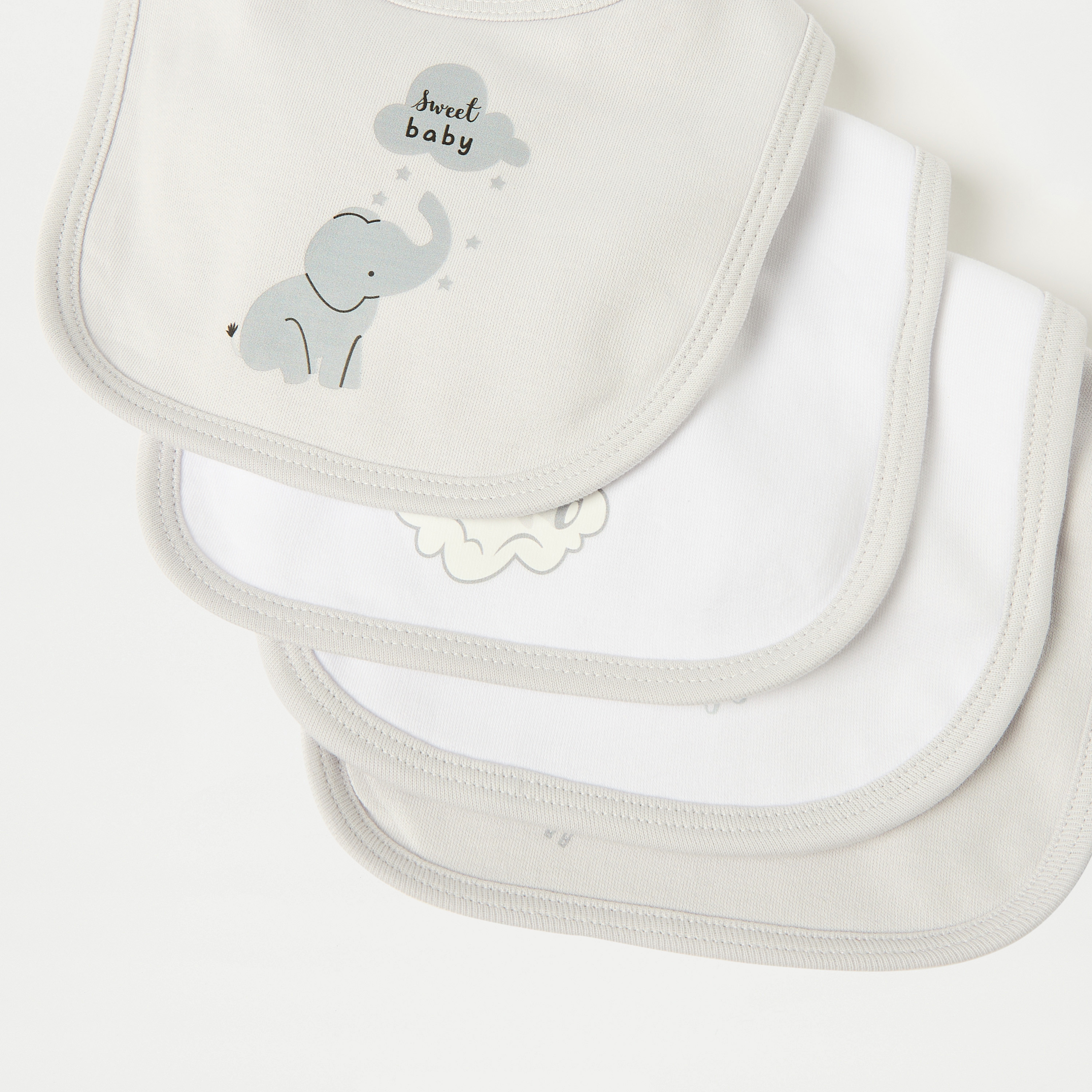 Juniors Printed Muslin Bib with Button Closure - Set of 7-promo_babyshop_Buy2for59_KSA130126-image-3