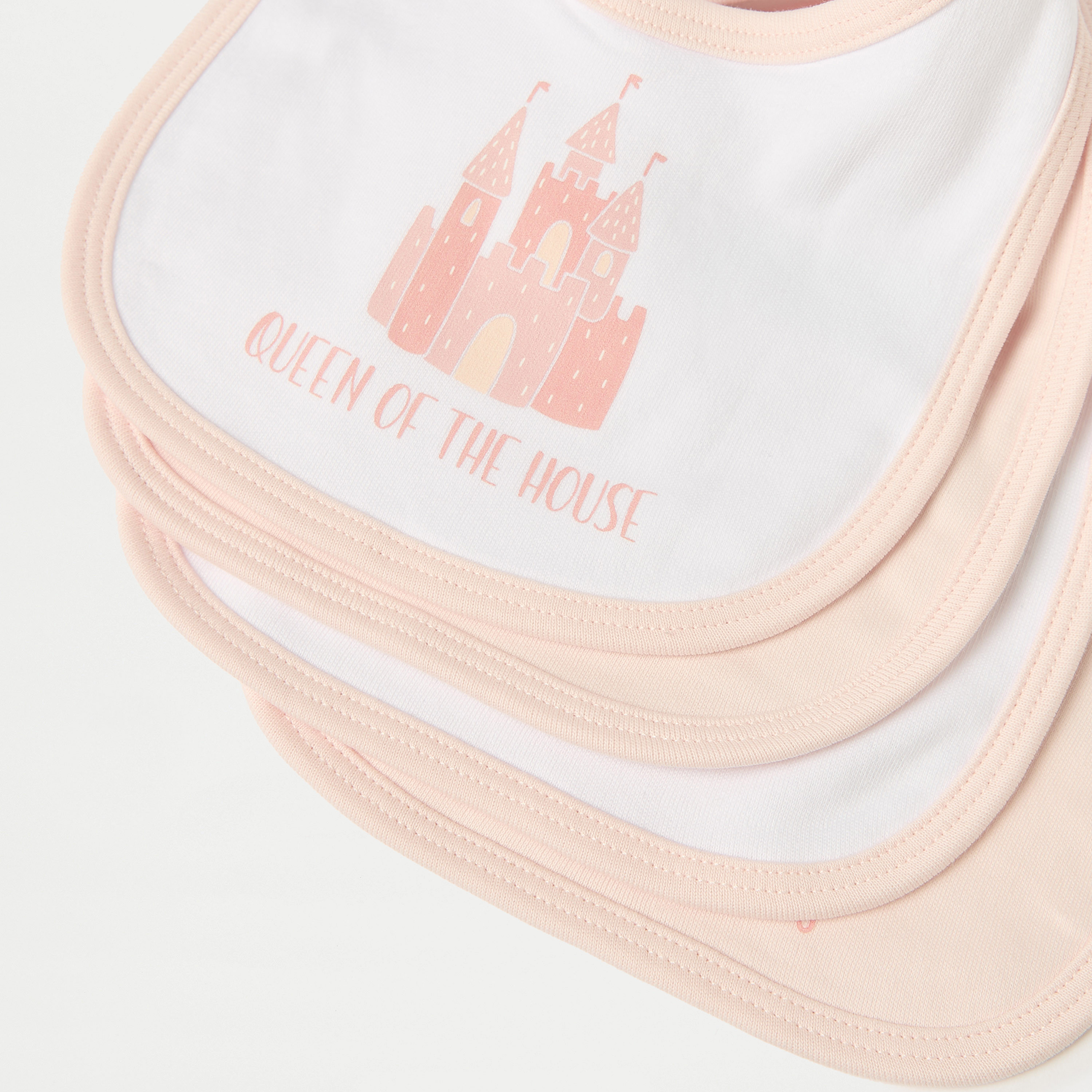 Juniors Printed Bib with Button Closure - Set of 7-baby-feeding-bibs-image-3