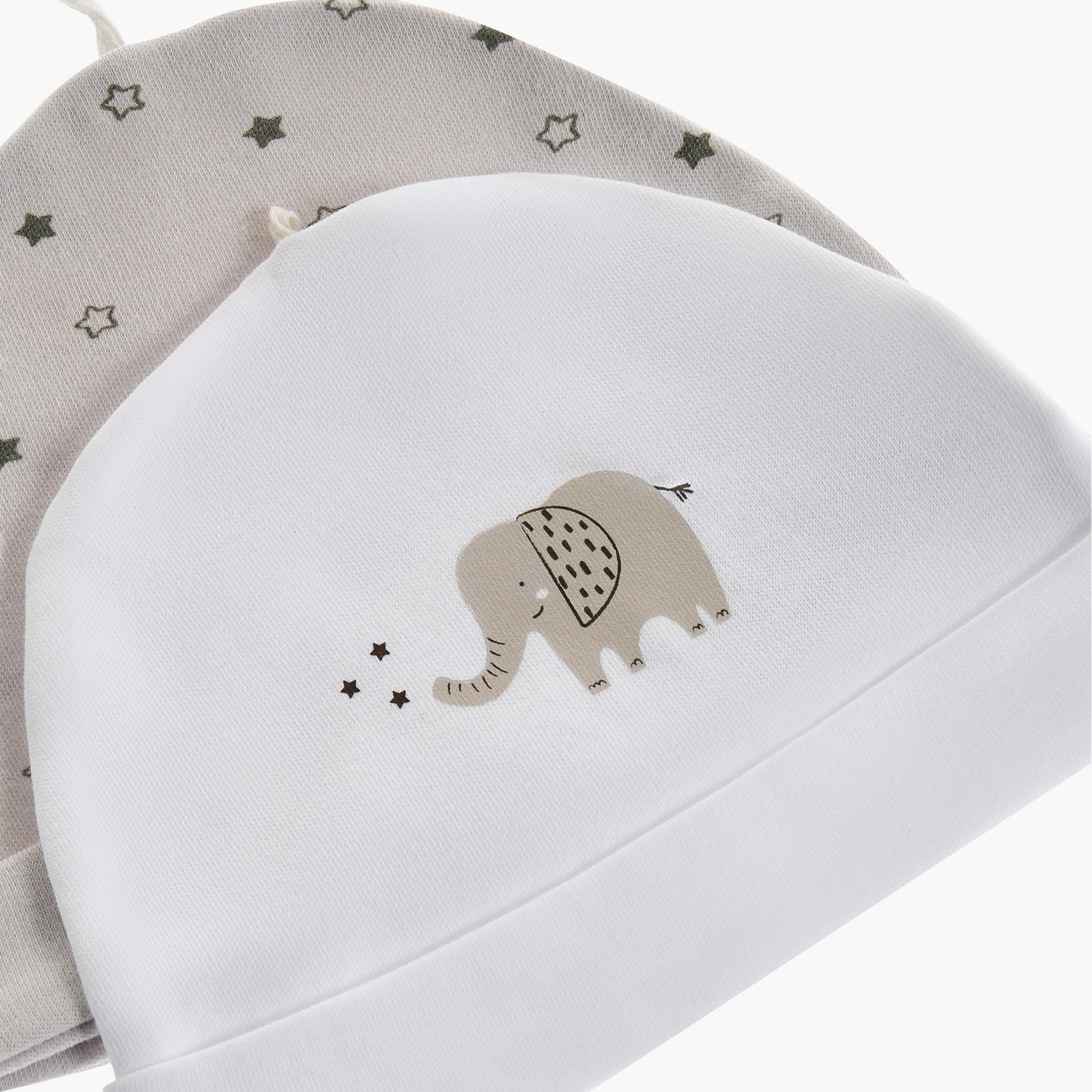 Juniors Printed Beanie - Set of 2-baby-boys-accessories-caps-image-6