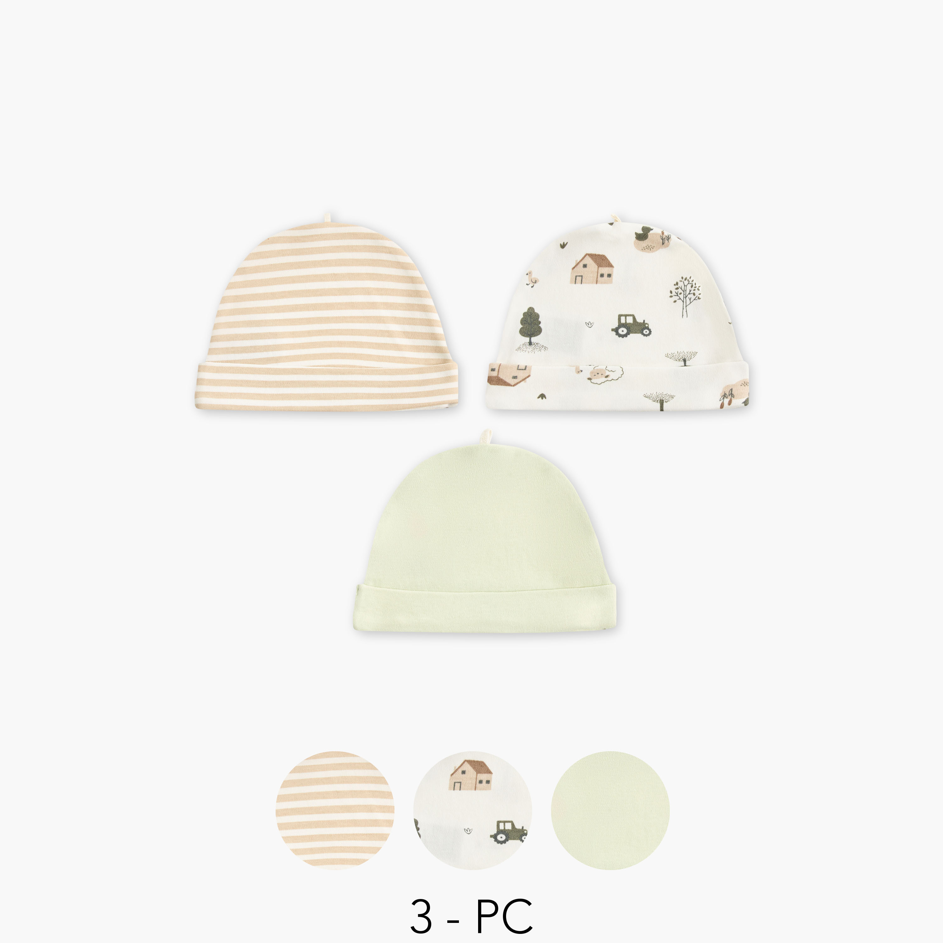 مجموعة قبعات متنوعة عدد 3 من جونيورز-baby-boys-accessories-caps-image-1