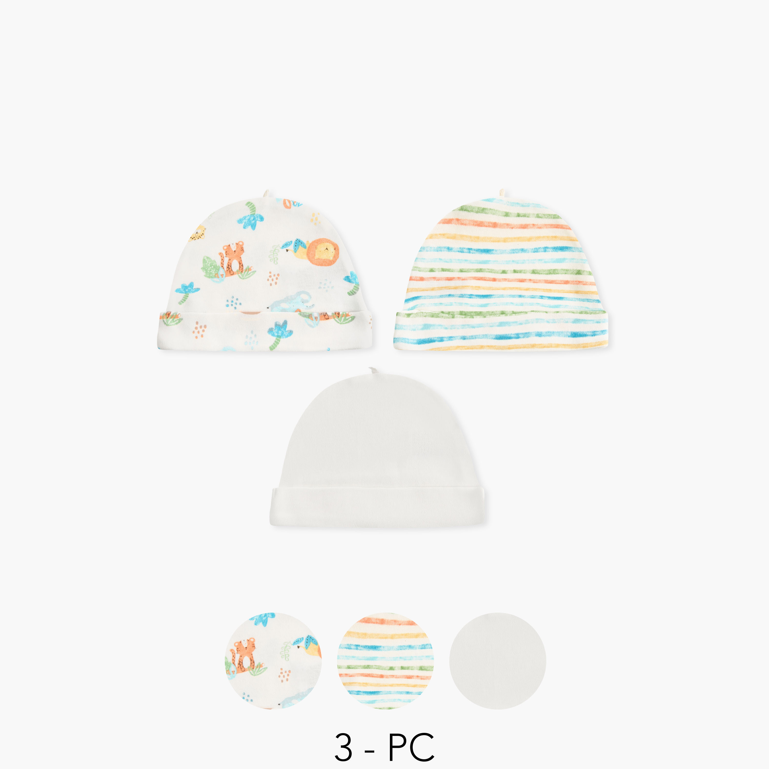 مجموعة قبعات متنوعة عدد 3 من جونيورز-baby-boys-accessories-caps-image-1