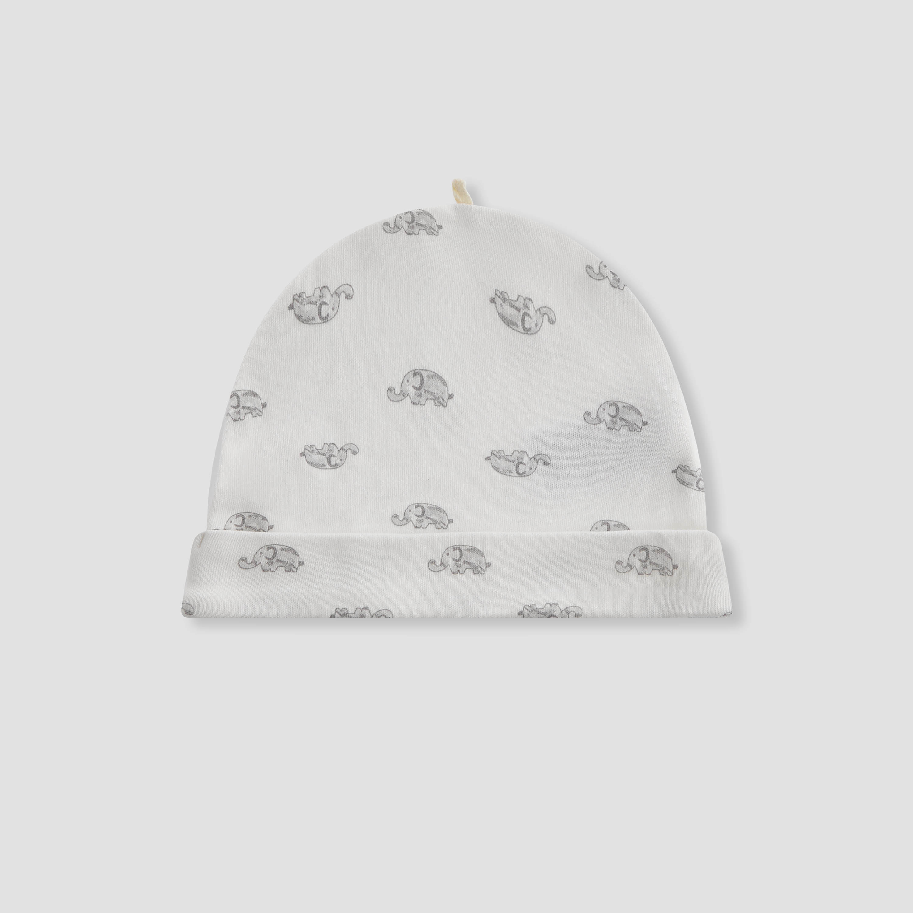 Juniors Elephant Print Beanie Cap - Set of 3-baby-boys-accessories-caps-image-2