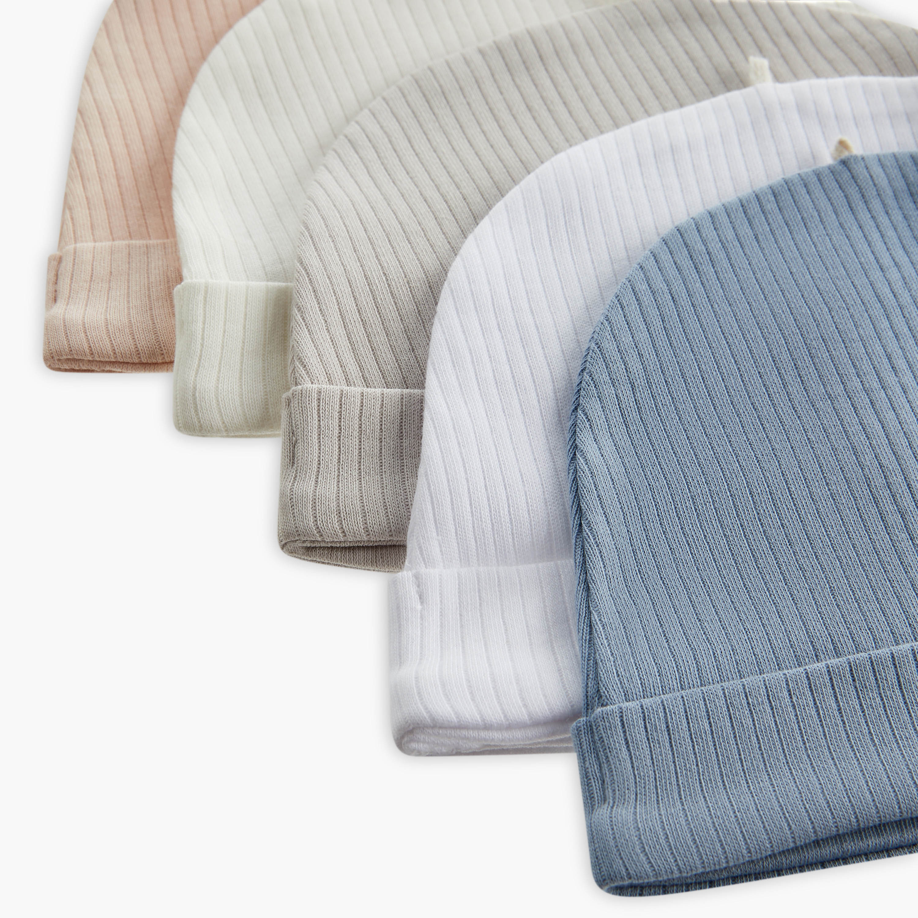 Juniors Ribbed Cap - Set of 5-baby-boys-accessories-caps-image-10