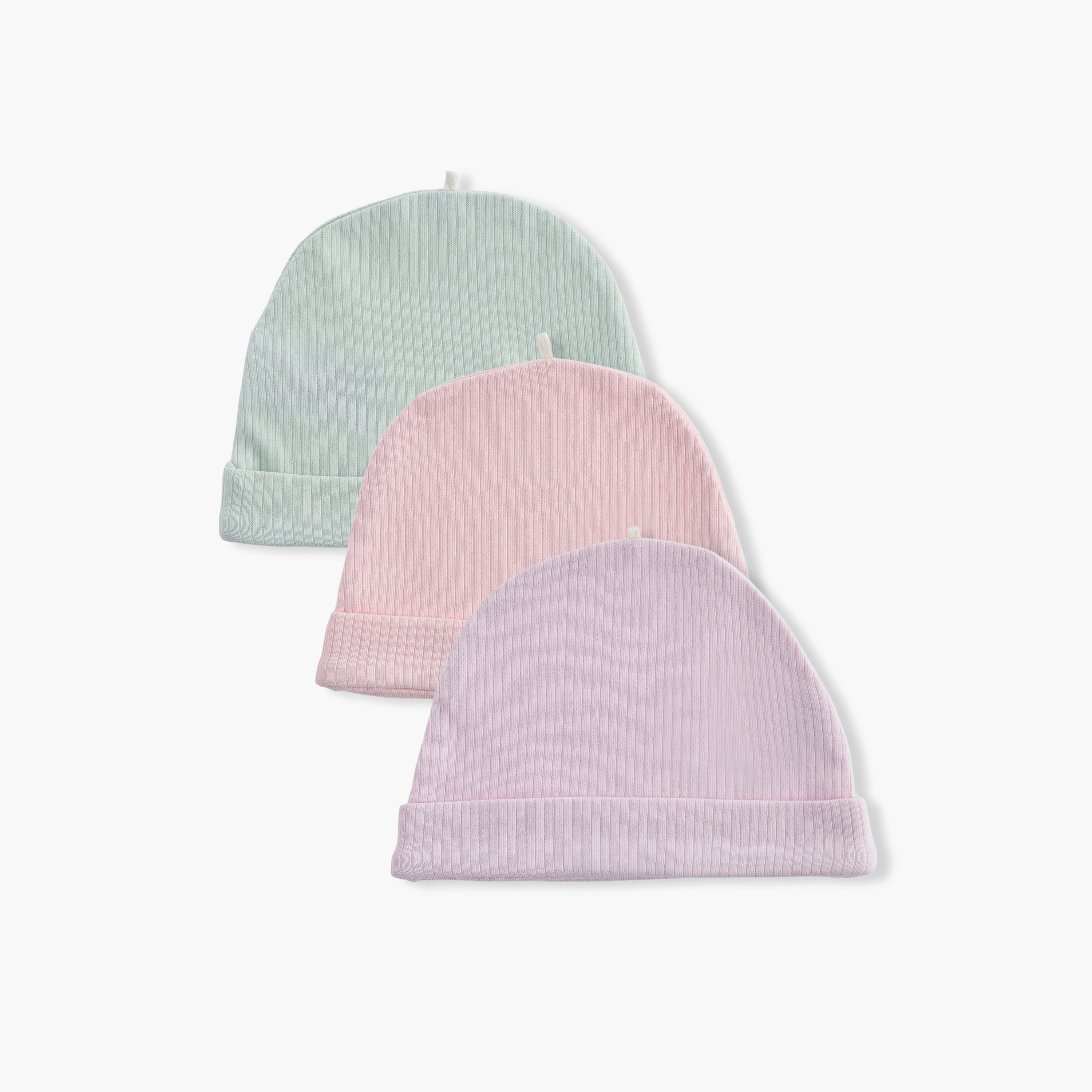 Juniors Ribbed Cap - Set of 3-baby-boys-accessories-caps-image-1