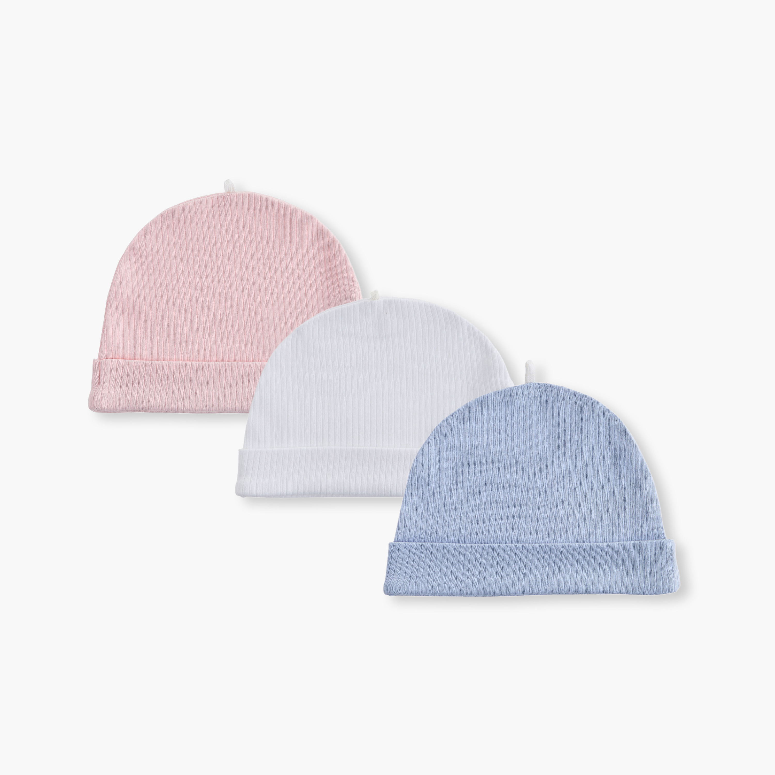 قبعة مضلعة من جونيورز - طقم من 3 قطع-baby-boys-accessories-caps-image-1