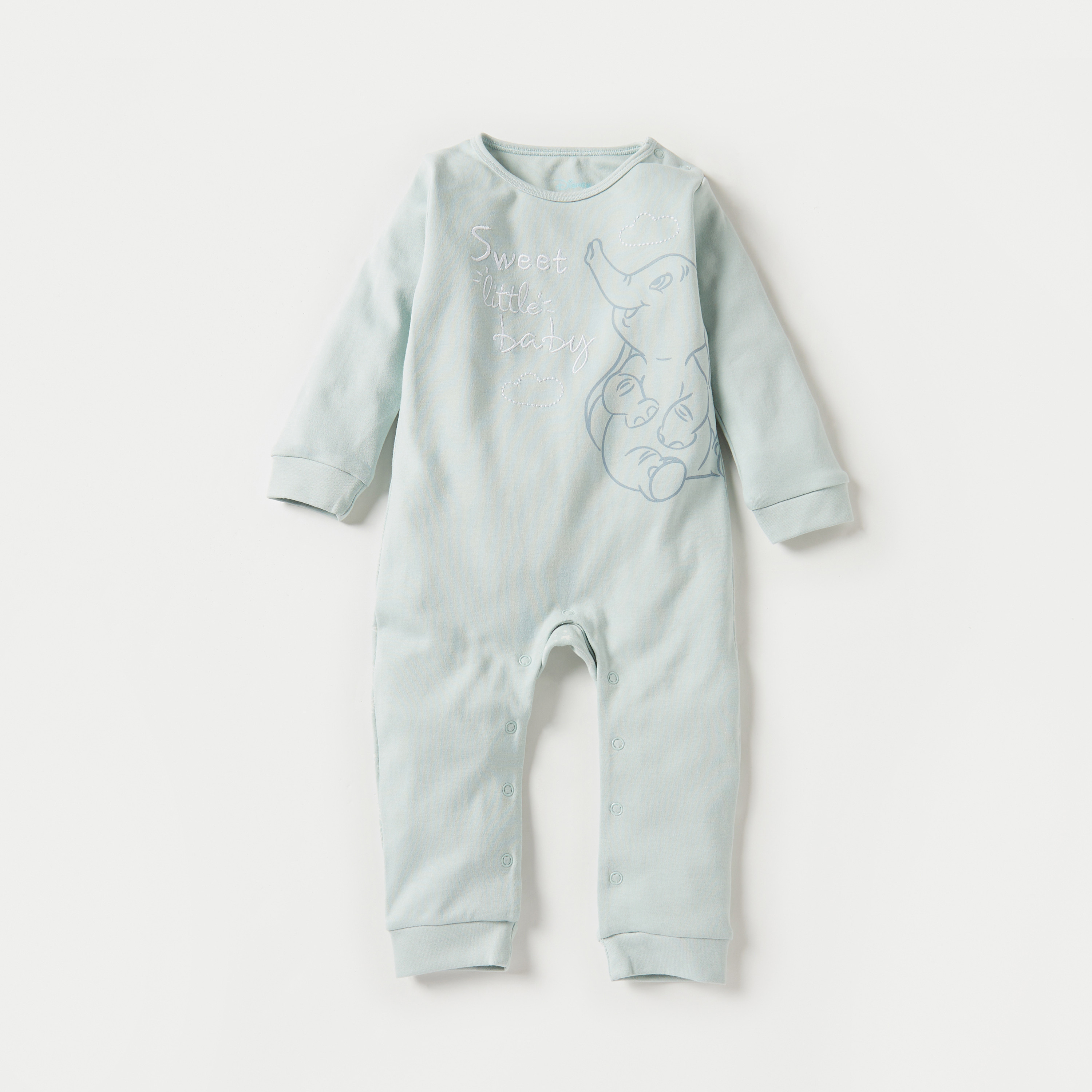 Disney Dumbo Print Sleepsuit-baby-boys-clothing-nightwear-sleepsuits-image-1