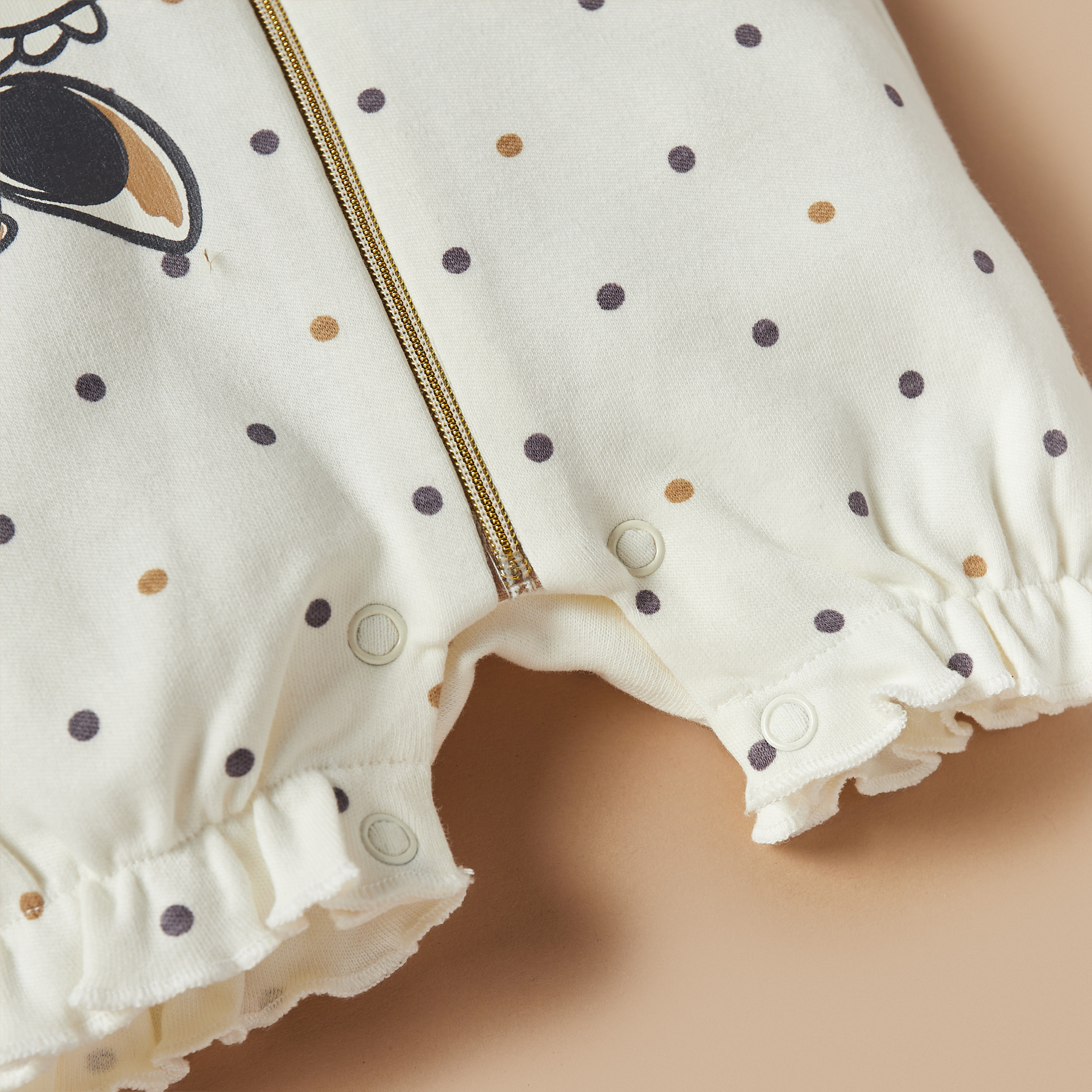 أفرول بأكمام قصيرة وسحّاب إغلاق وطبعات ميني ماوس من ديزني-baby-girls-clothing-rompers-image-3