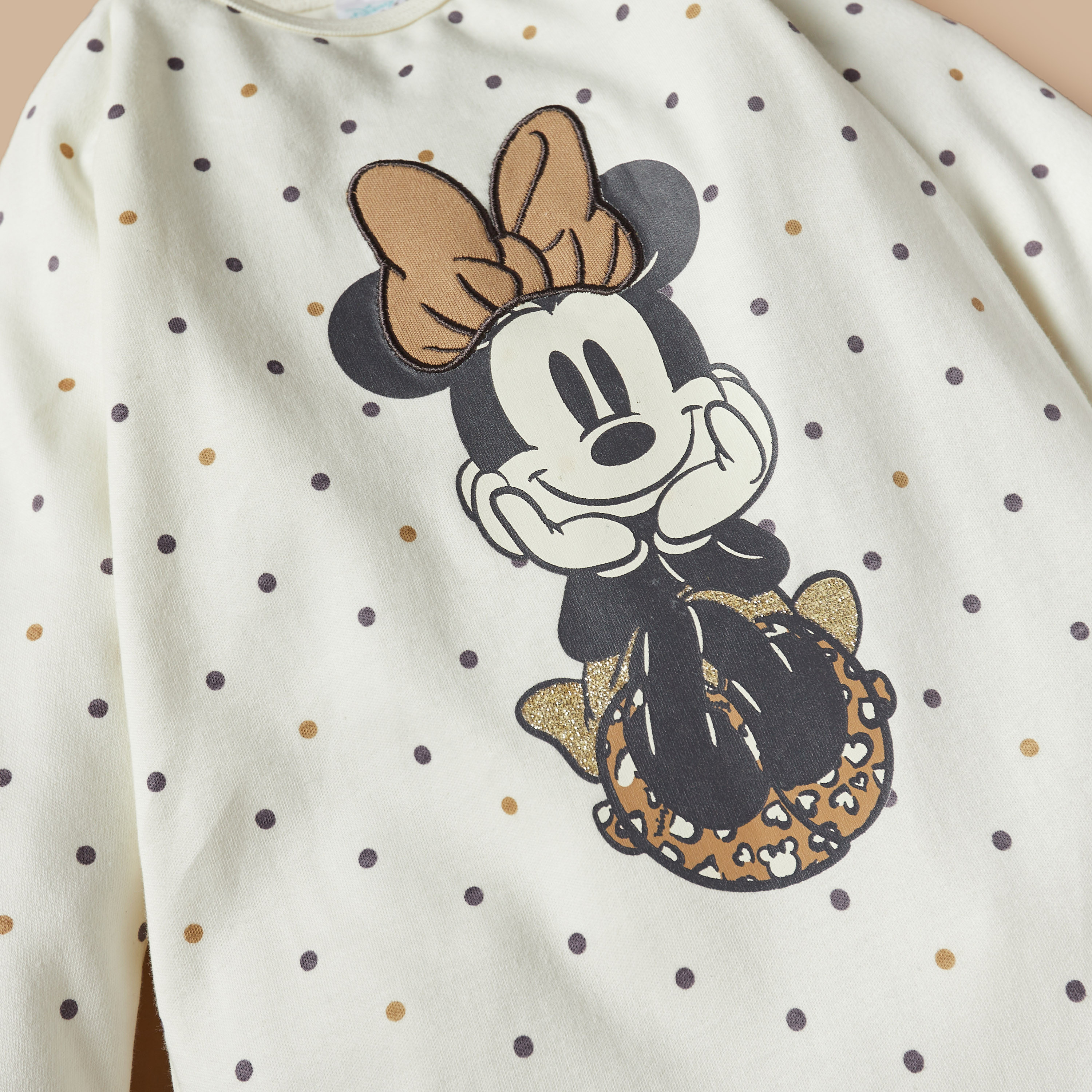 Disney Minnie Mouse Embroidered Sleepsuit-baby-girls-clothing-nightwear-sleepsuits-image-2