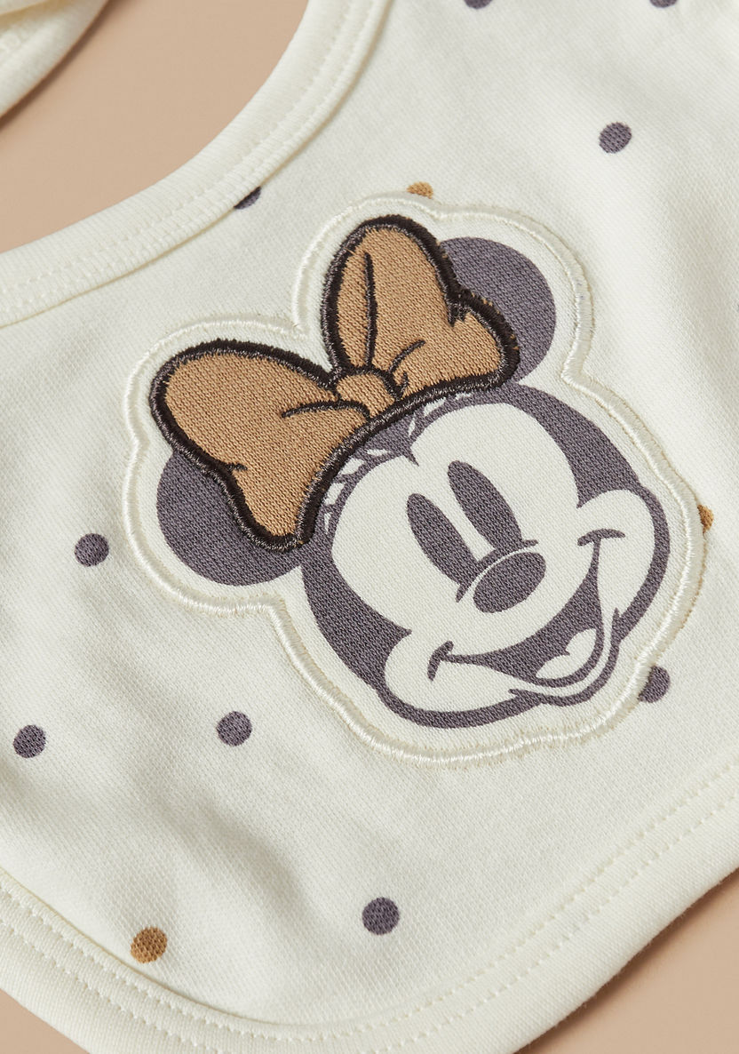 Disney Minnie Mouse Applique Bib with Button Closure-Bibs and Burp Cloths-image-1