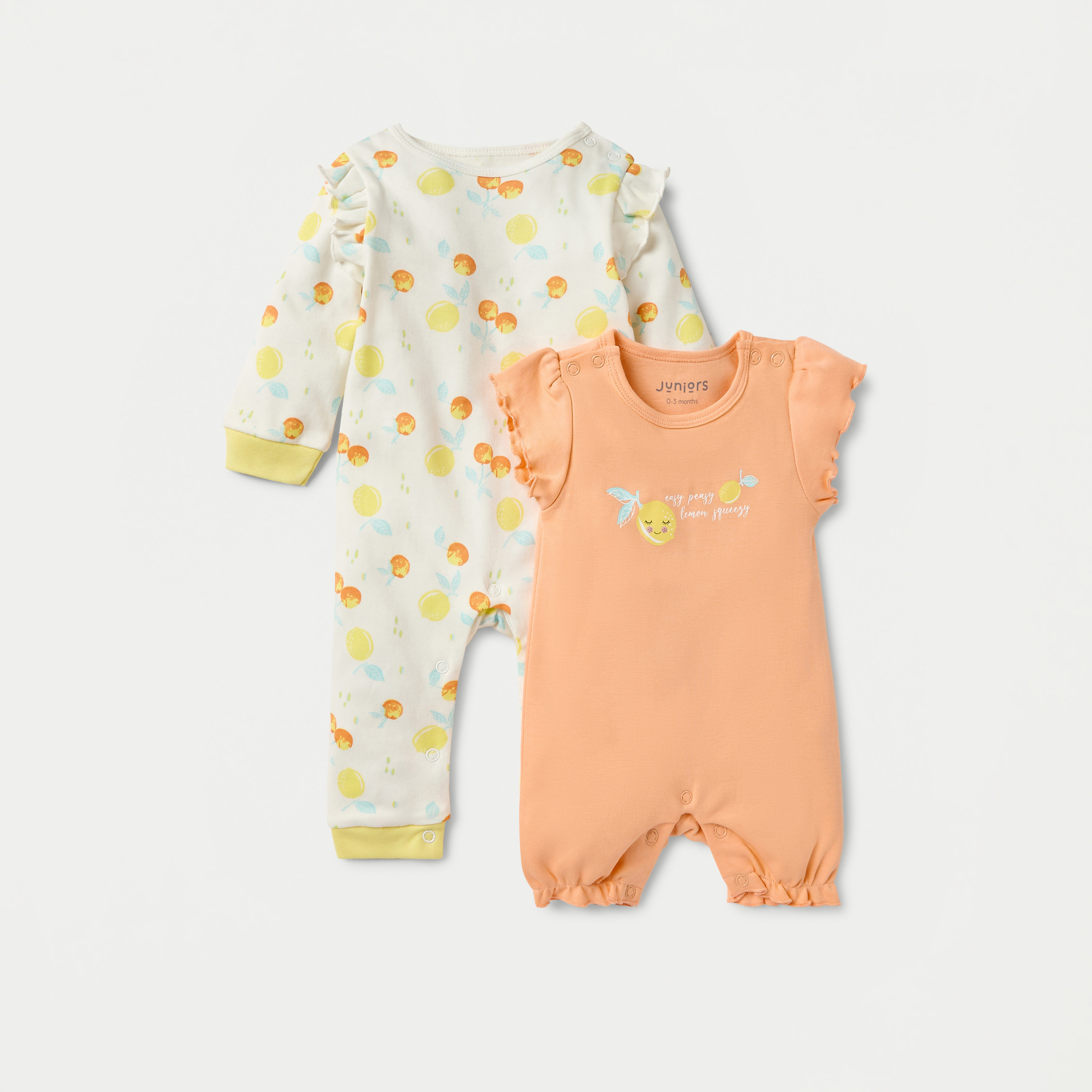 Juniors Fruit Romper and Sleepsuit-baby-girls-clothing-nightwear-sleepsuits-image-1