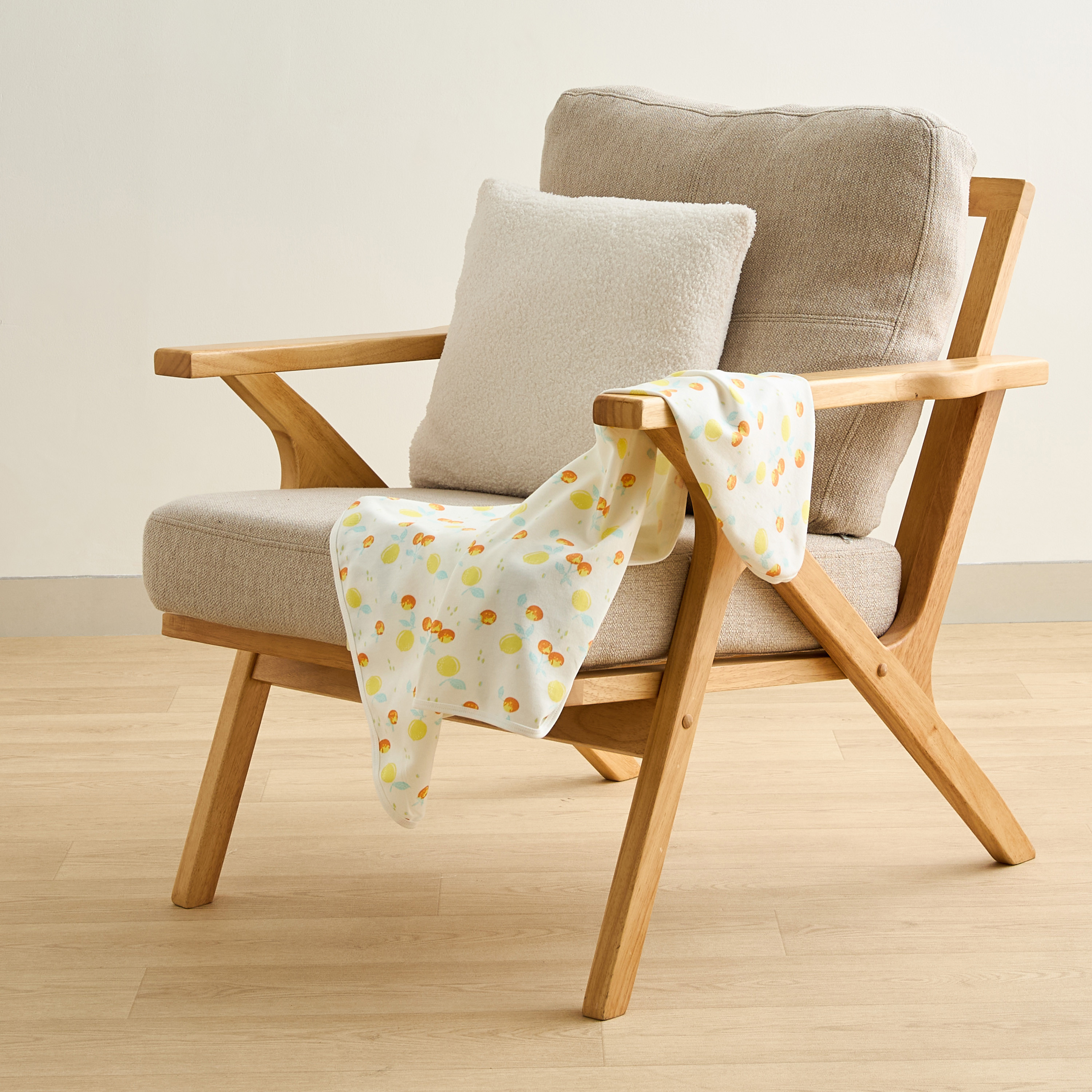 Juniors 2-Piece Fruit Print Receiving Blanket Set - 70x70 cm-baby-nursery-blanketsandswaddles-receivingblankets-image-2
