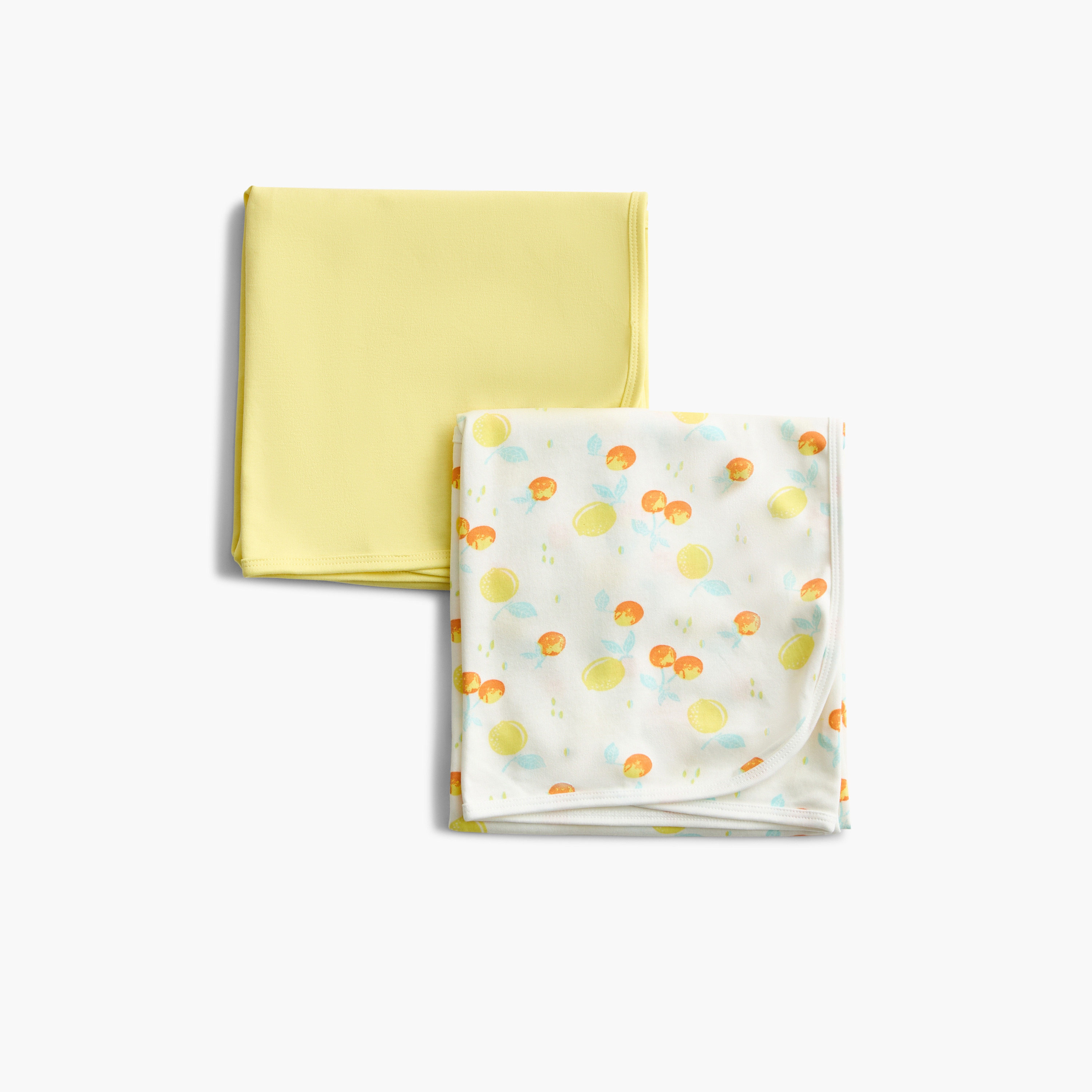 Juniors 2-Piece Fruit Print Receiving Blanket Set - 70x70 cm-baby-nursery-blanketsandswaddles-receivingblankets-image-3