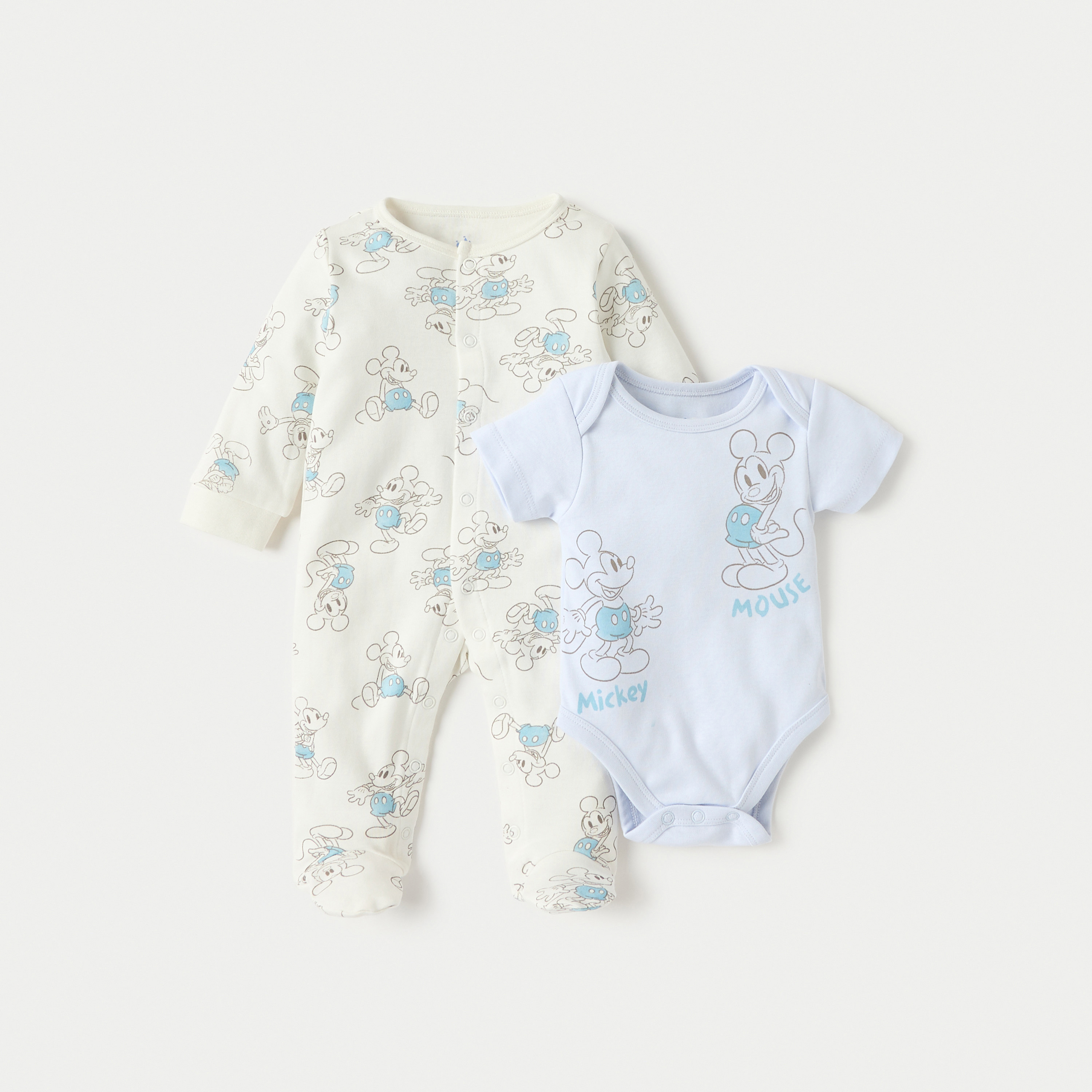 Disney Mickey Mouse Print 4-Piece Clothing Set-baby-boys-clothing-setsandcoords-image-2