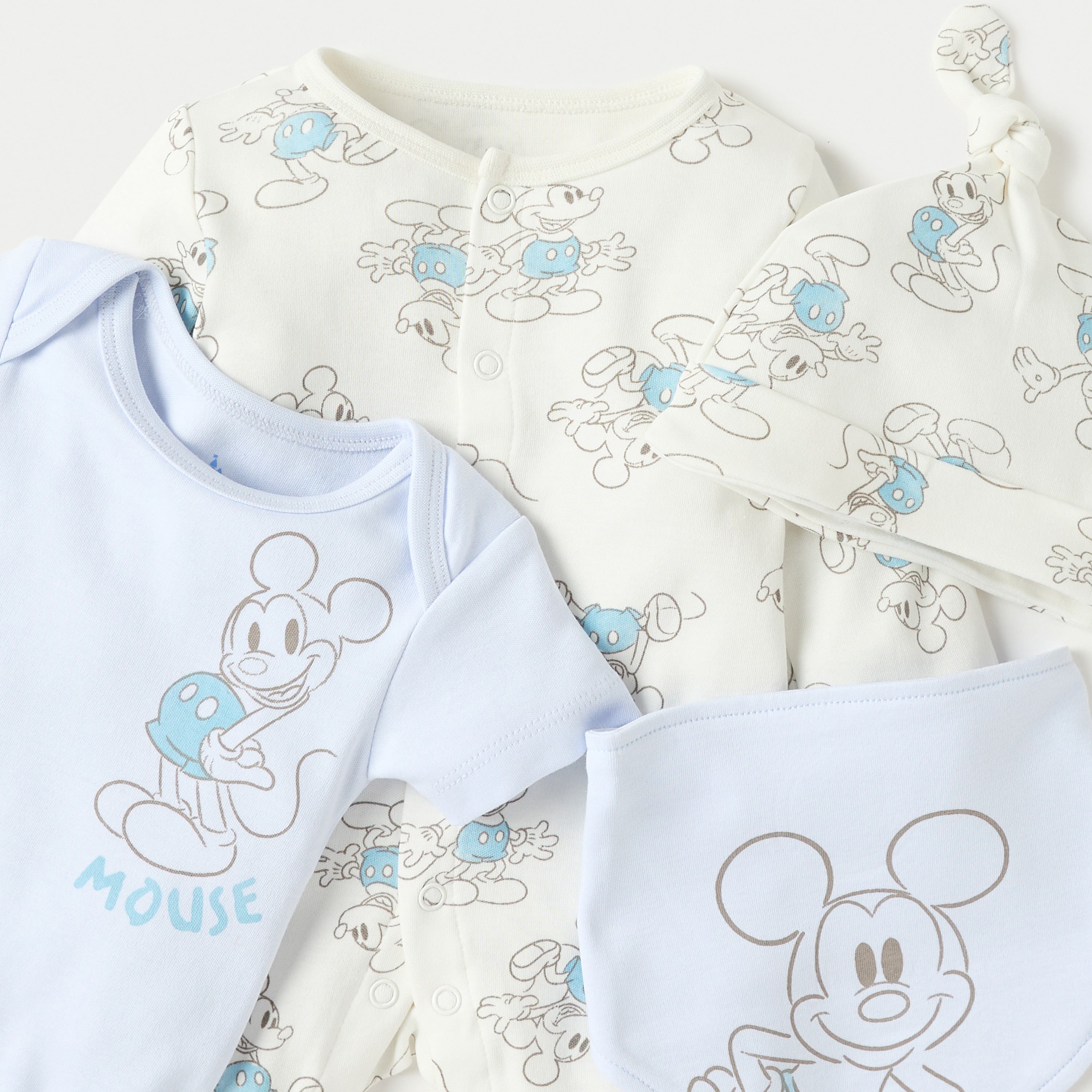 Disney Mickey Mouse Print 4-Piece Clothing Set-baby-boys-clothing-setsandcoords-image-4