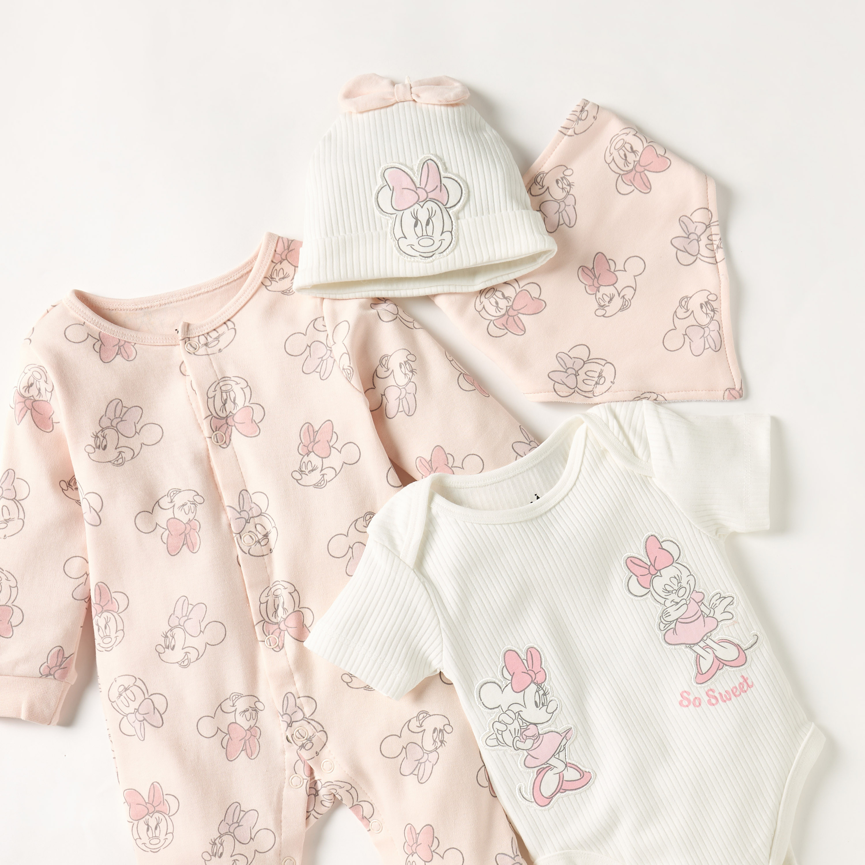 طقم هدايا ملابس بطبعات ميني ماوس 4 قطع من ديزني-baby-girls-clothing-setsandcoords-image-4
