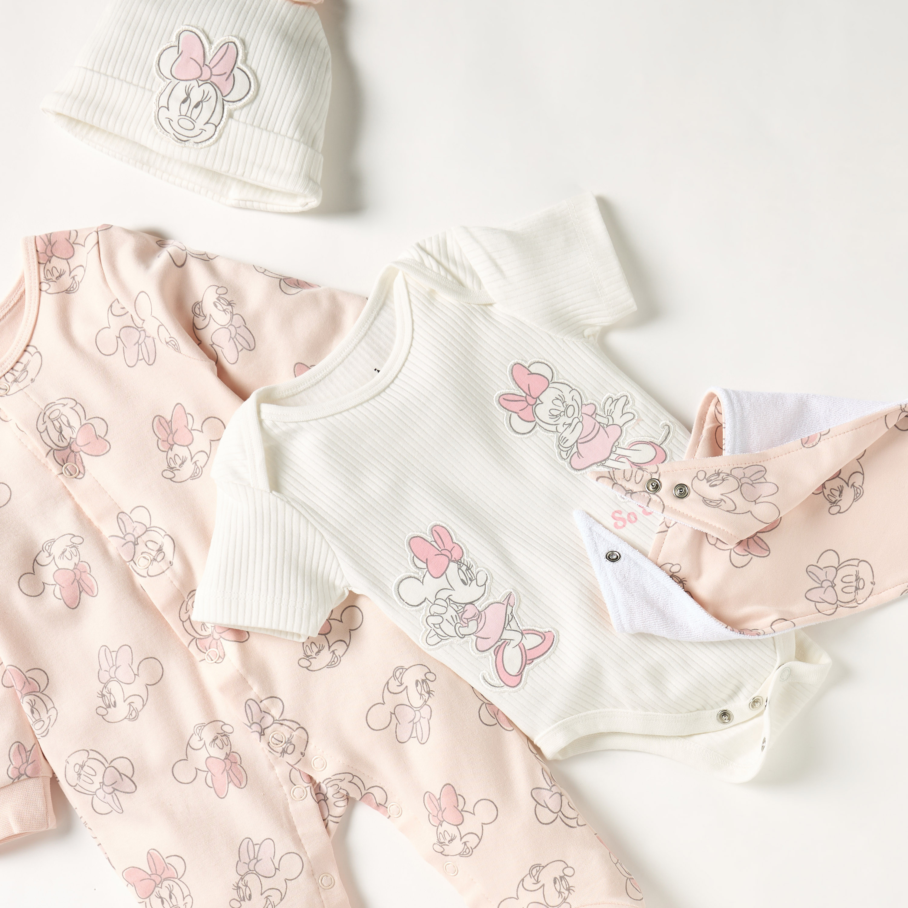 طقم هدايا ملابس بطبعات ميني ماوس 4 قطع من ديزني-baby-girls-clothing-setsandcoords-image-5
