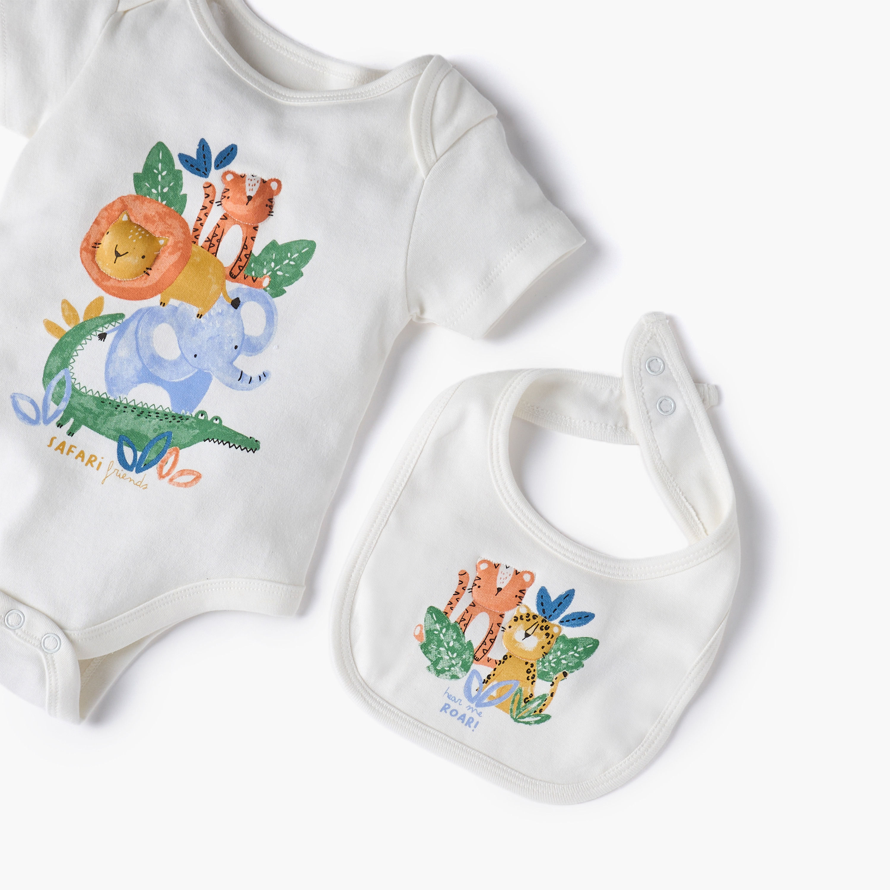 طقم هدايا ملابس بطبعات من جونيورز - 8 قطع-baby-girls-clothing-setsandcoords-image-9