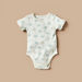 Giggles Printed Short Sleeves Bodysuit with Button Closure-Bodysuits-thumbnail-0