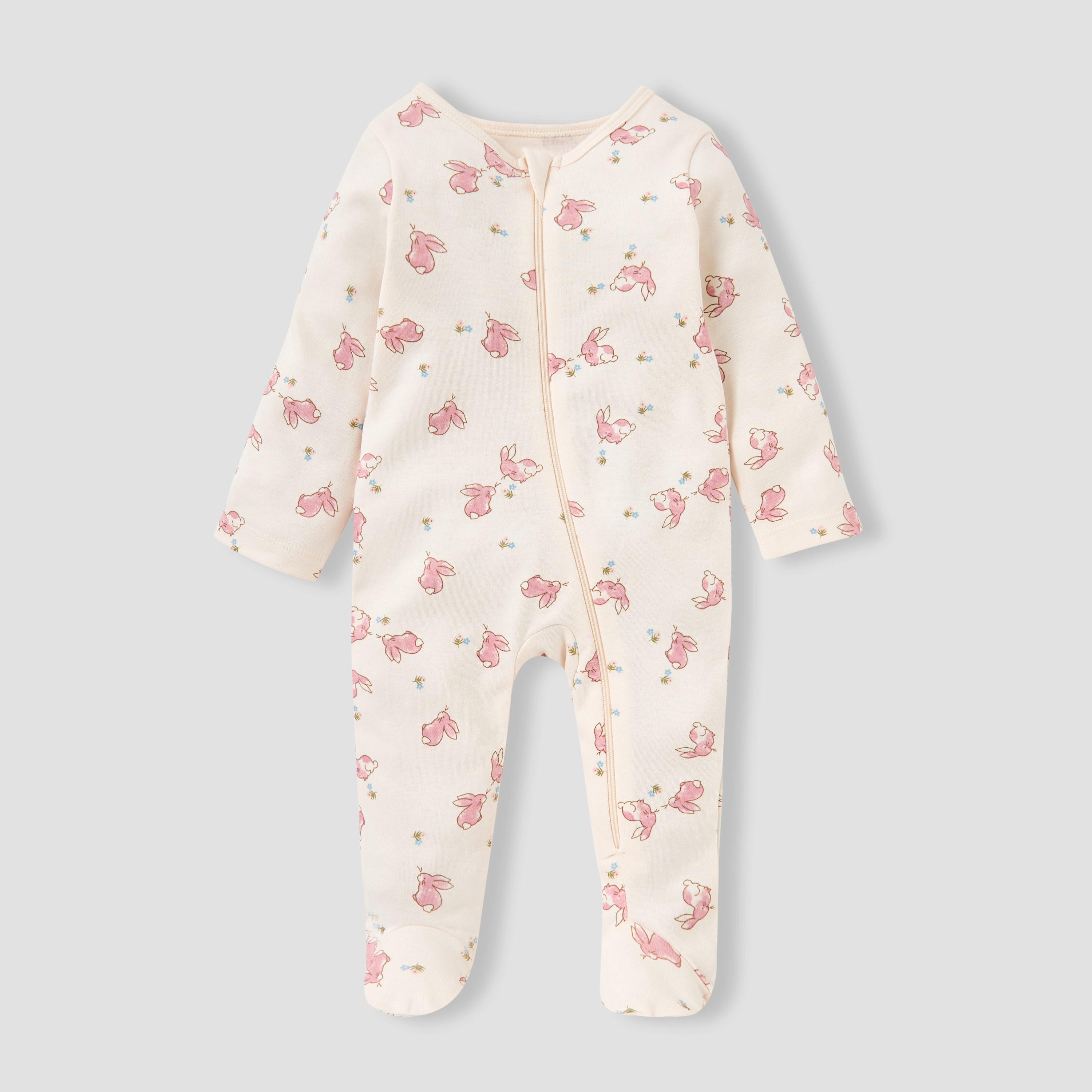 Juniors 5-Piece Bunny Print Clothing Set-baby-girls-clothing-setsandcoords-image-2