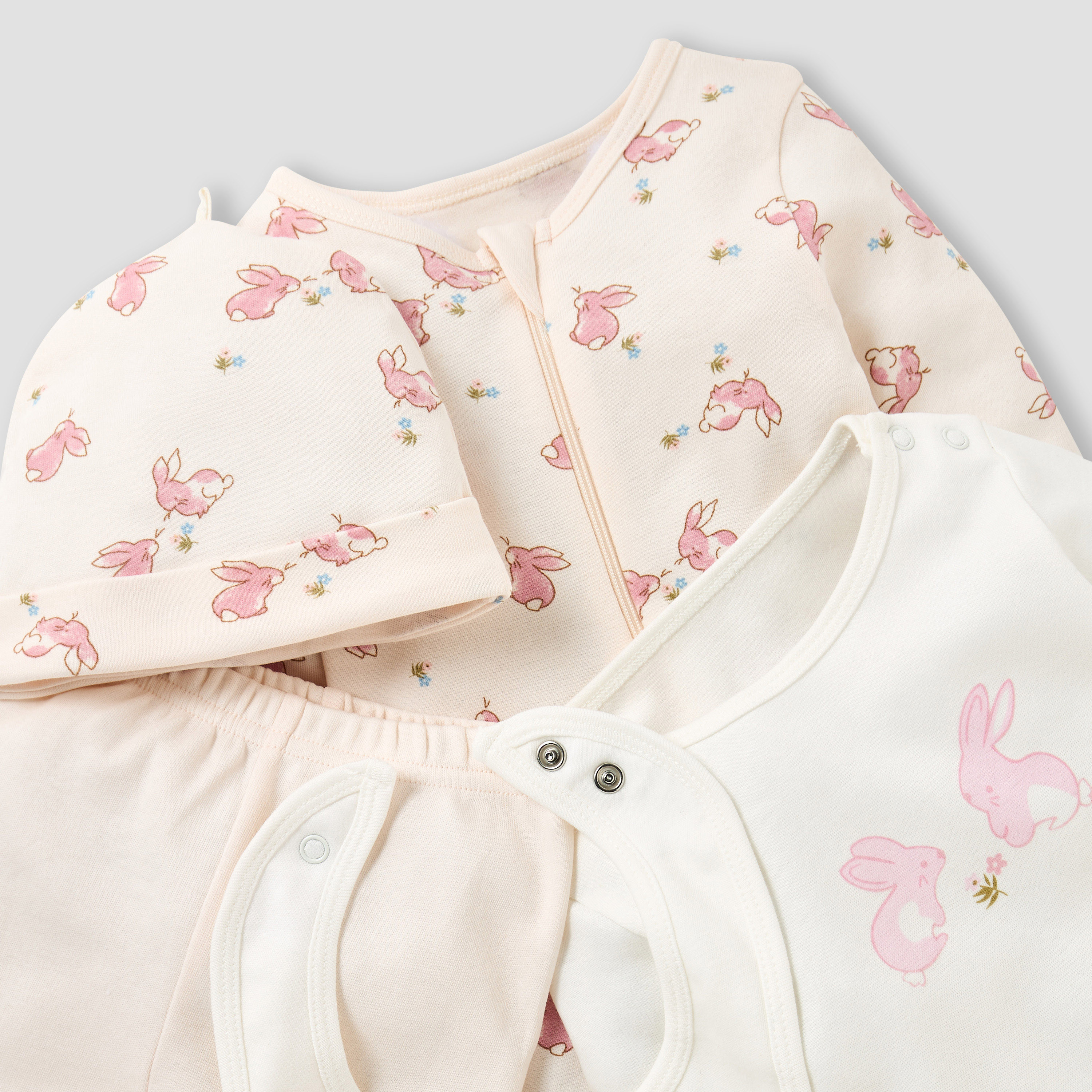 Juniors 5-Piece Bunny Print Clothing Set-baby-girls-clothing-setsandcoords-image-7