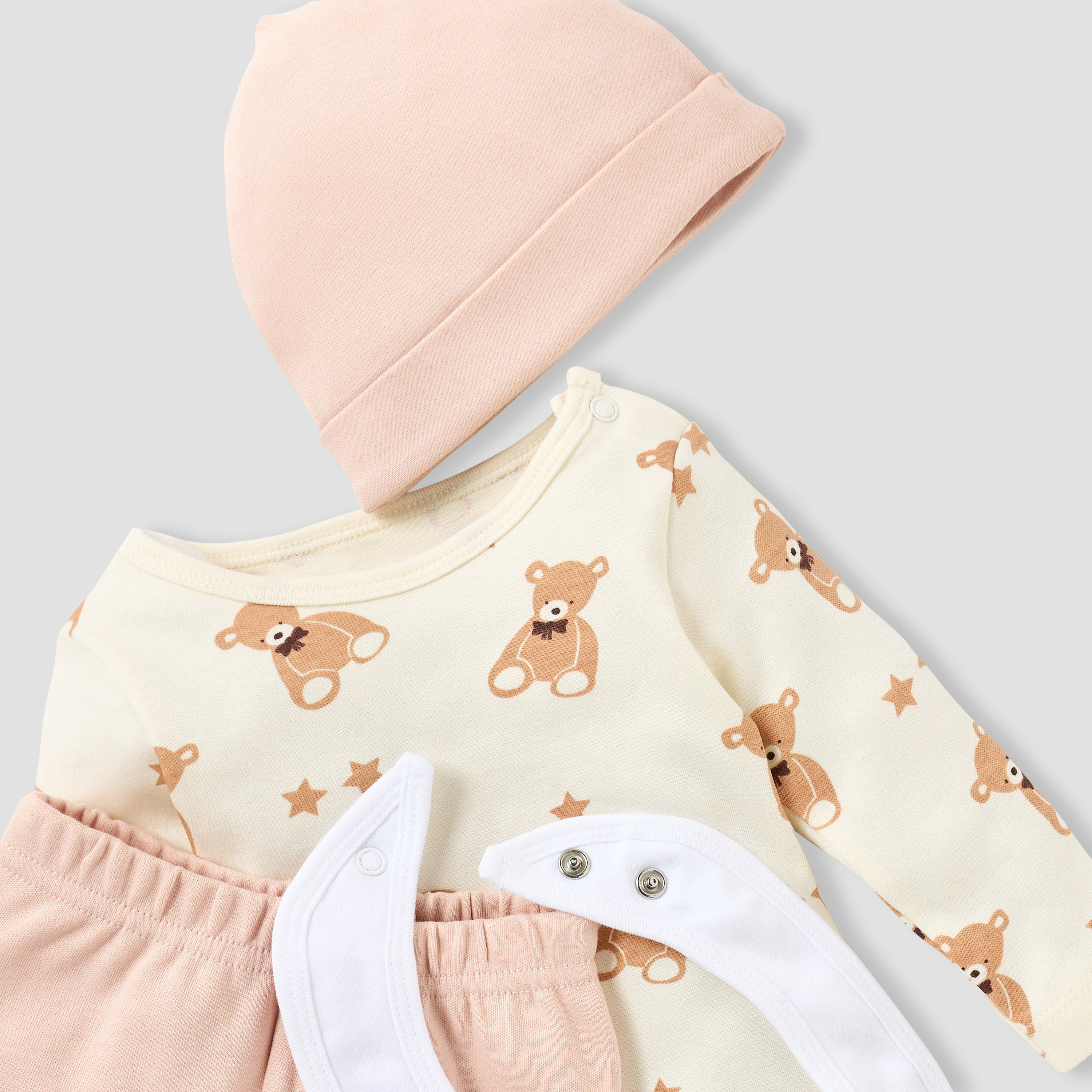 Juniors 4-Piece Teddy Bear Print Clothing Set-baby-boys-clothing-setsandcoords-image-6