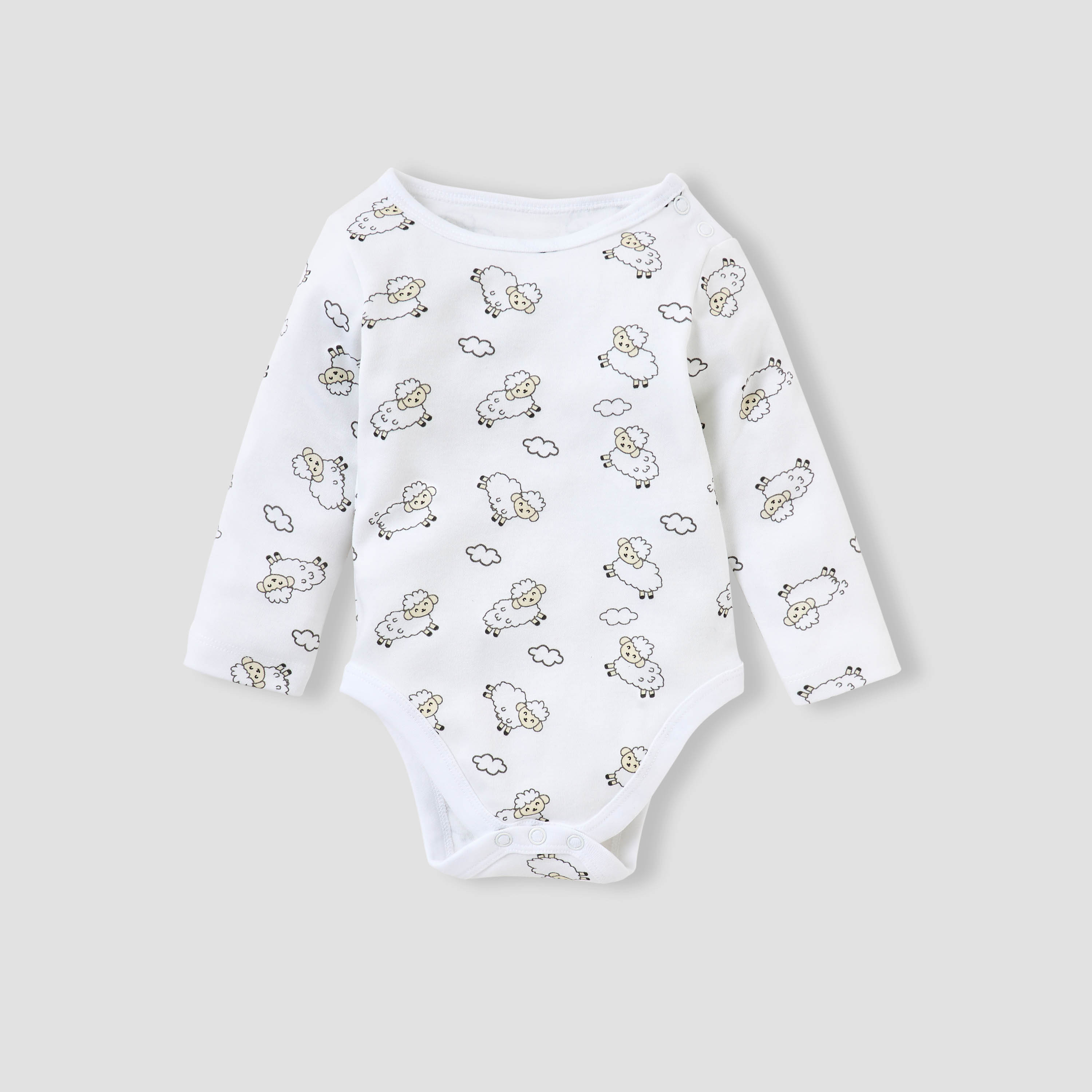 Juniors 4-Piece Sheep Print Clothing Set-baby-girls-clothing-setsandcoords-image-2