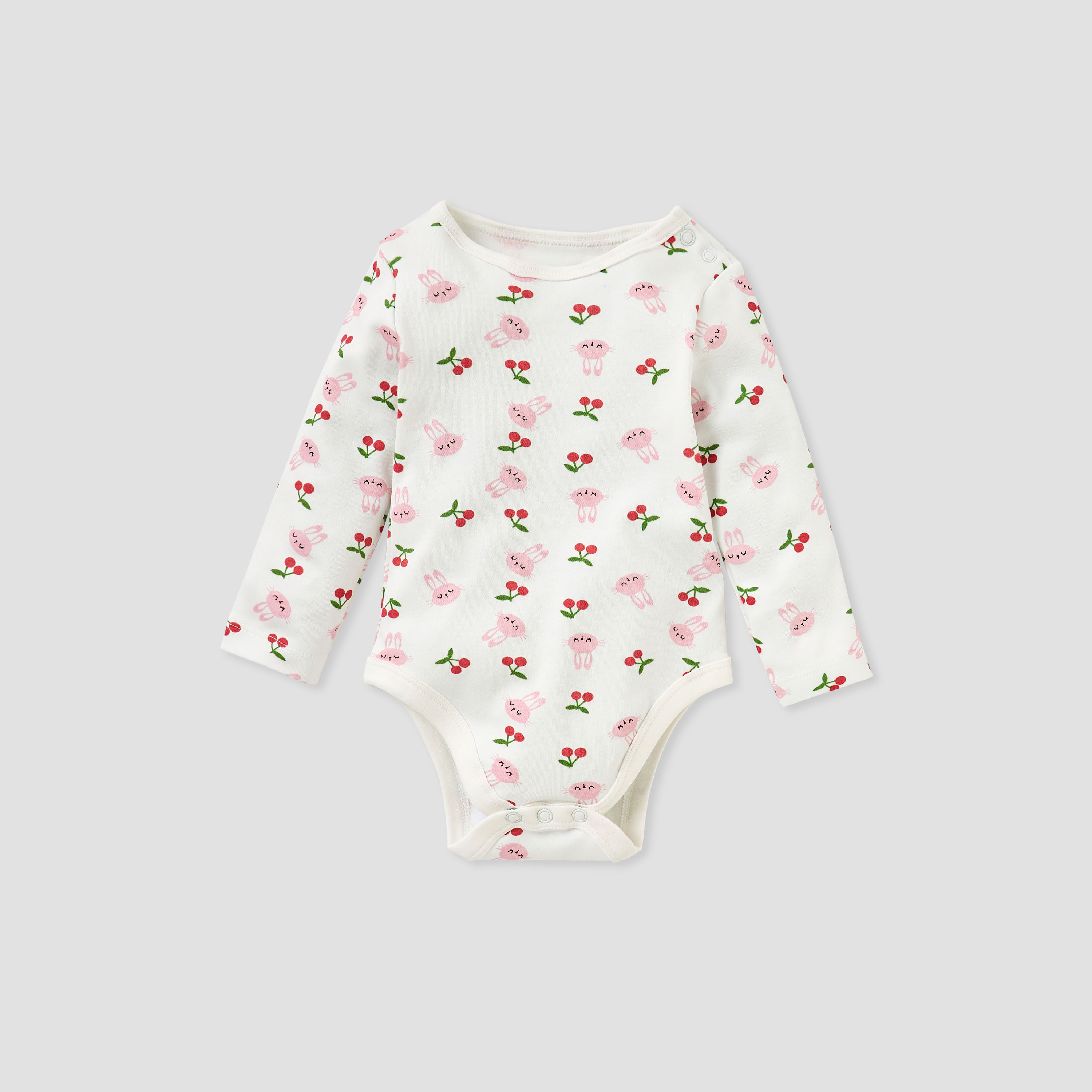 Juniors 4-Piece Bunny Print Clothing Set-baby-girls-clothing-setsandcoords-image-2