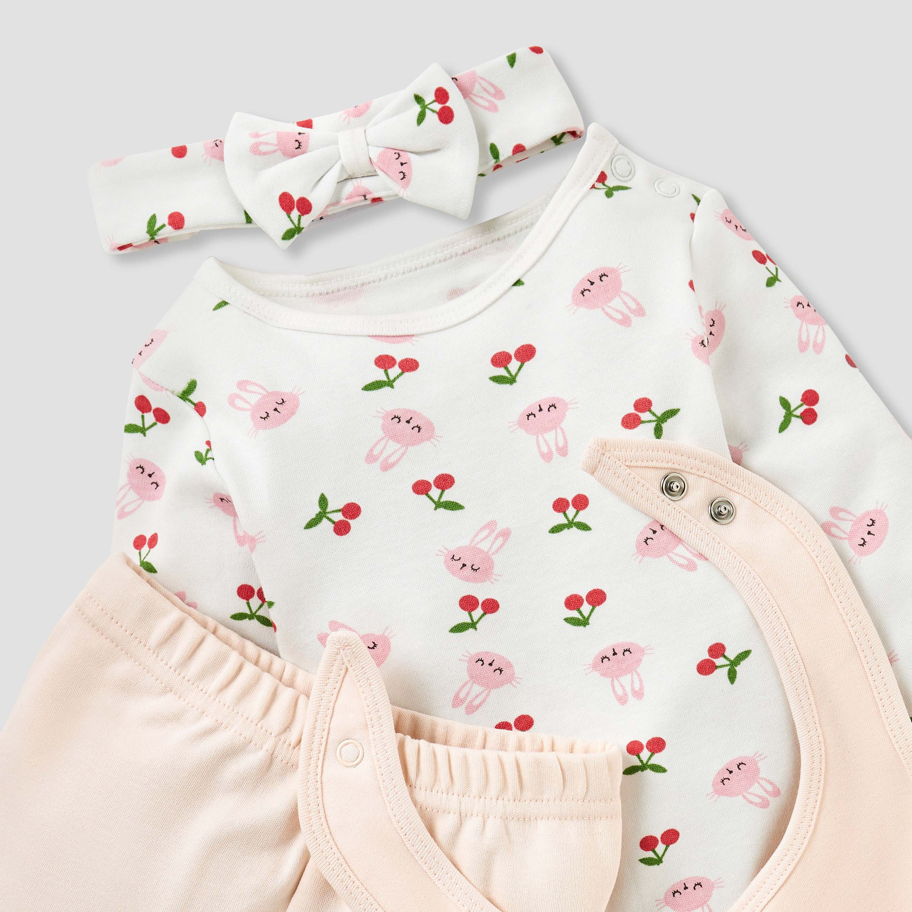 Juniors 4-Piece Bunny Print Clothing Set-baby-girls-clothing-setsandcoords-image-7