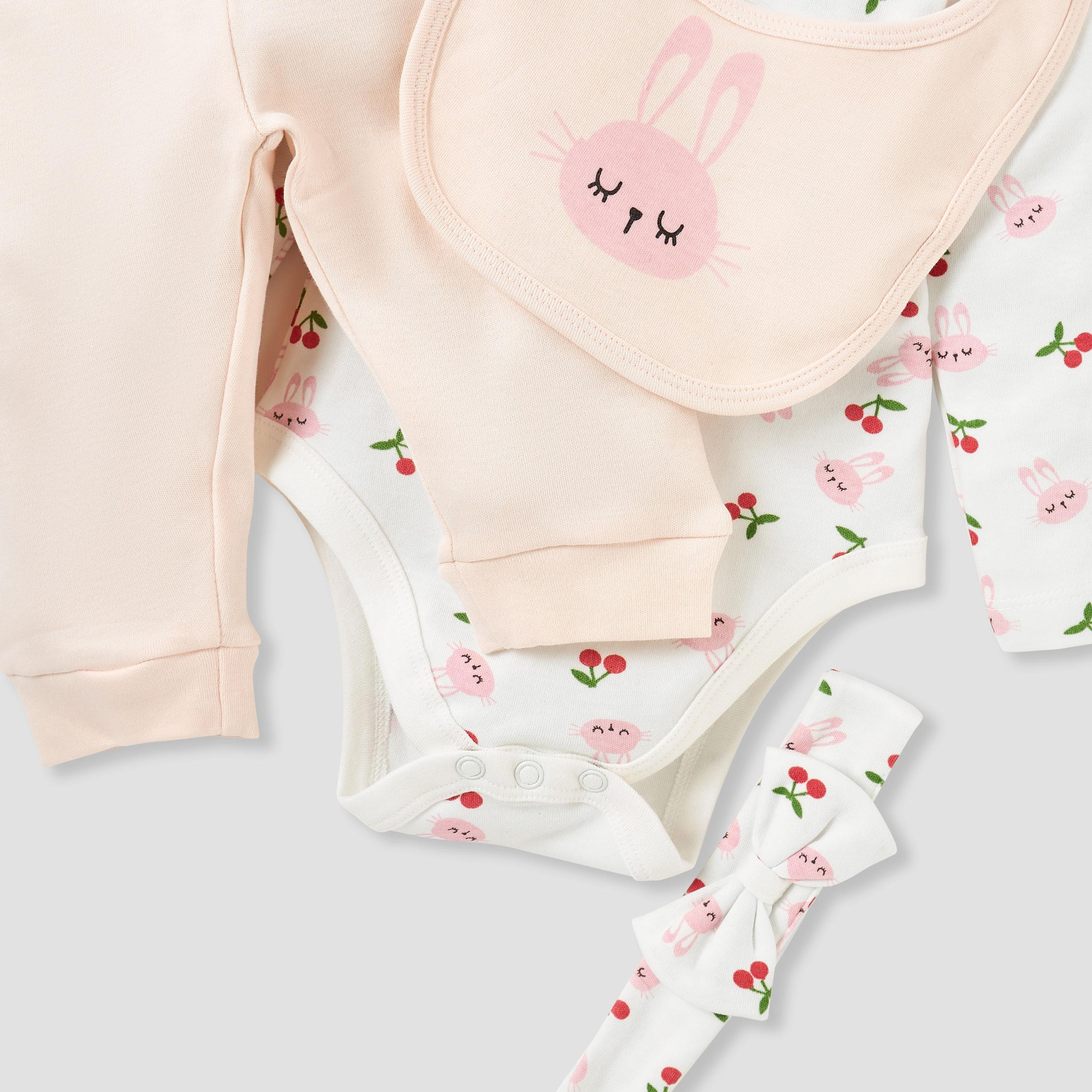 Juniors 4-Piece Bunny Print Clothing Set-baby-girls-clothing-setsandcoords-image-8